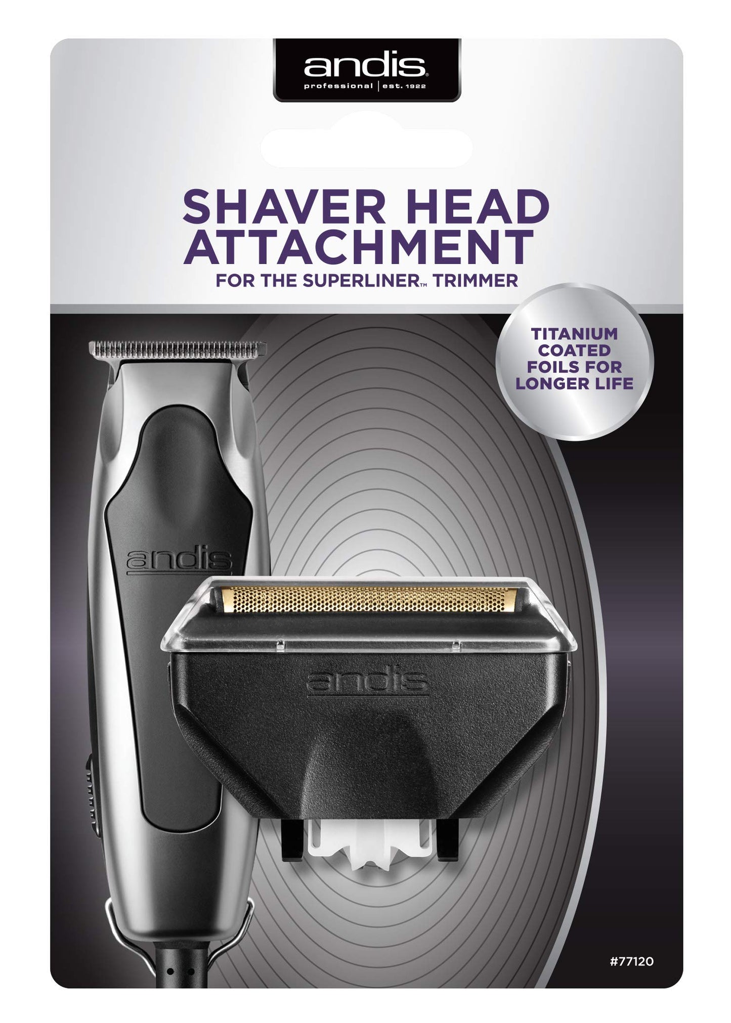 White Smoke Andis 77120 Superliner Titanium Replacement Shaver Head For Model RT-1 Trimmers