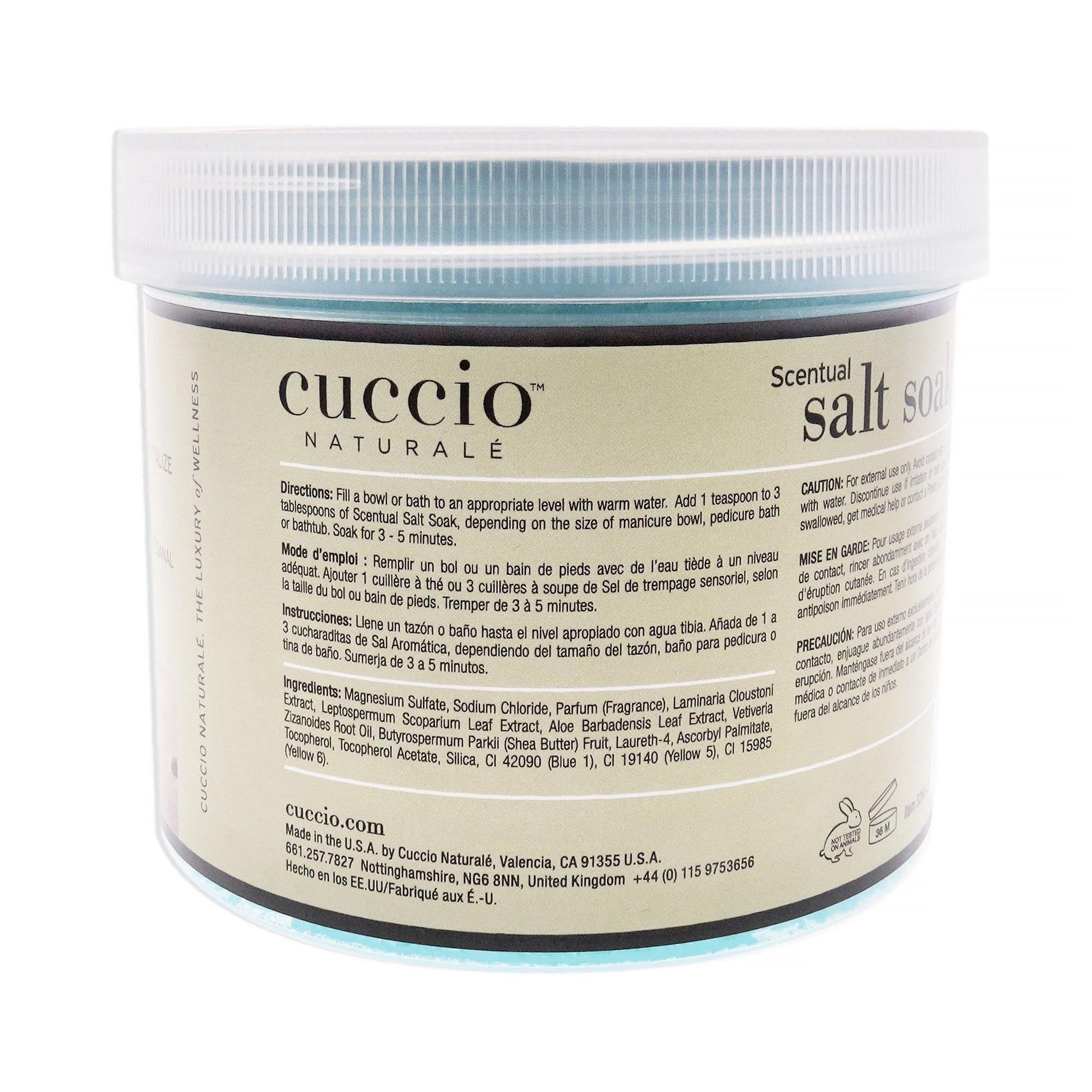 White Smoke Cuccio Naturale Scentual Salt Soak - Invigorating Salts With An Irresistible Scent - Rejuvenate And Soothe Tired Feet - Softens And Leaves The Skin Fresh And Clean - Artisan Shea And Vetiver - 29 Oz