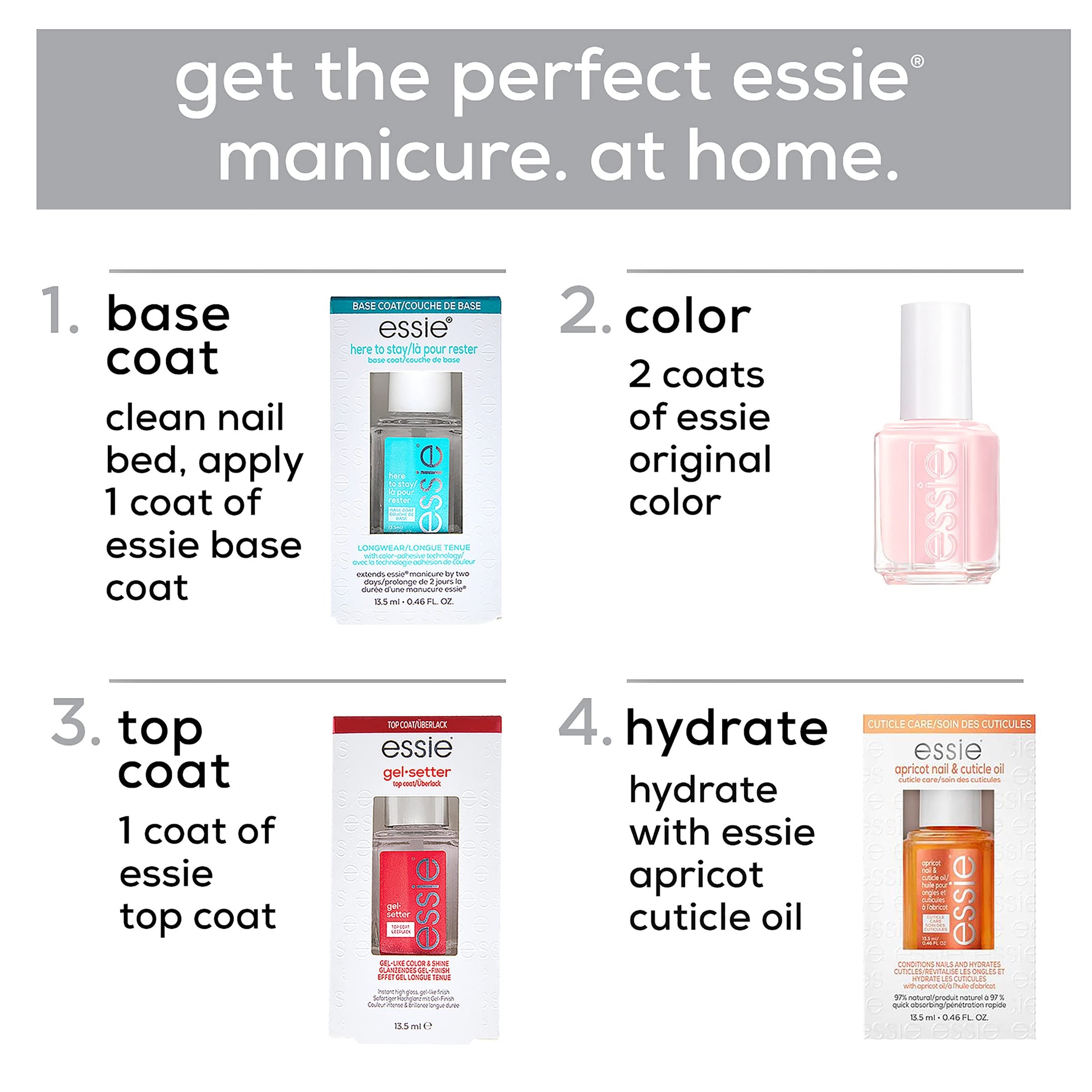 White Smoke essie Nail Polish, Salon-Quality Muted Orange-Red Nail Polish, Ferris Of Them All, Vegan, Make No Concessions, 0.46 fl oz