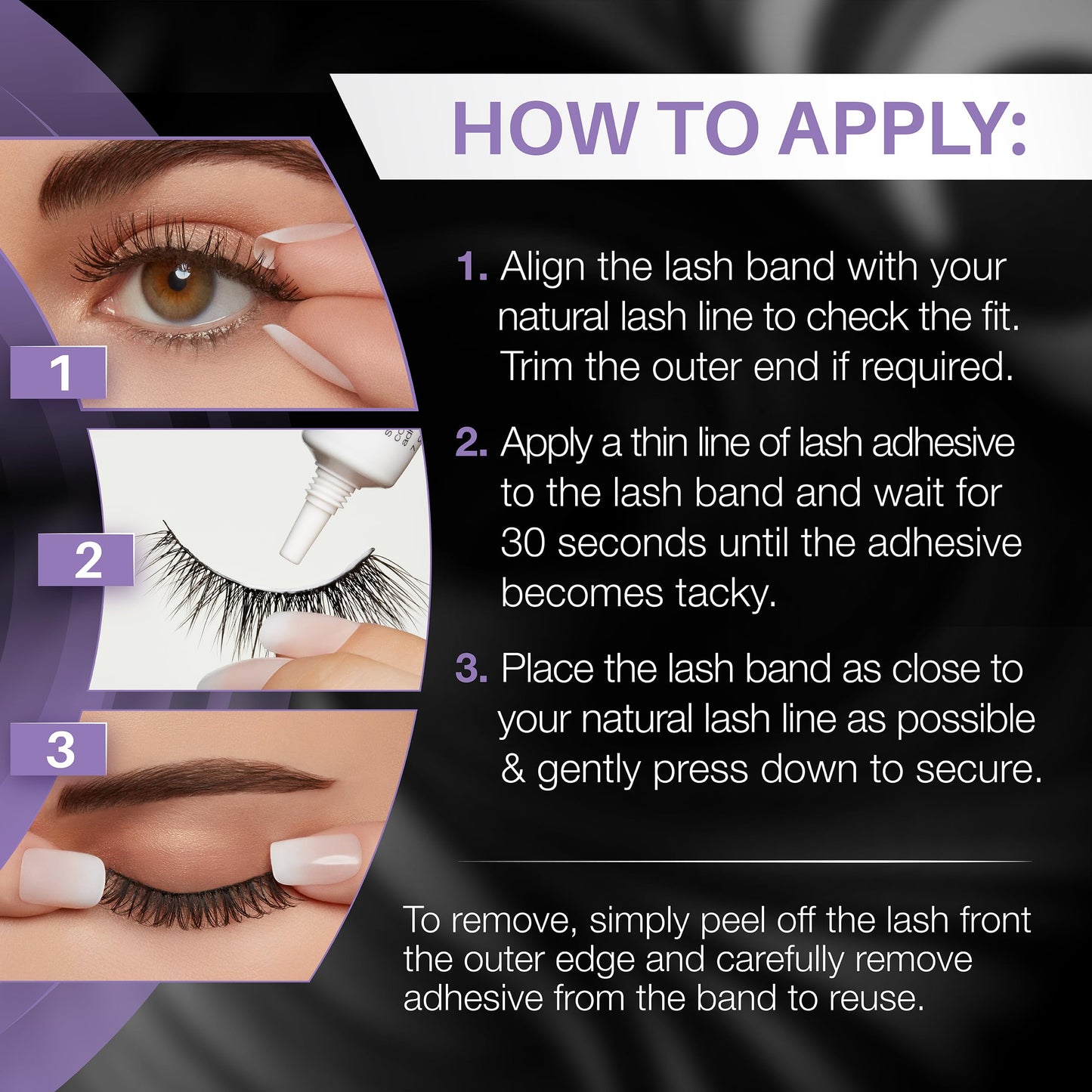 Black Ardell False Eyelashes Glamour Multipack 105 - Lightweight, Natural Looking Strip Lashes, Reusable Fake Lashes, 4 Pairs, 1 Pack