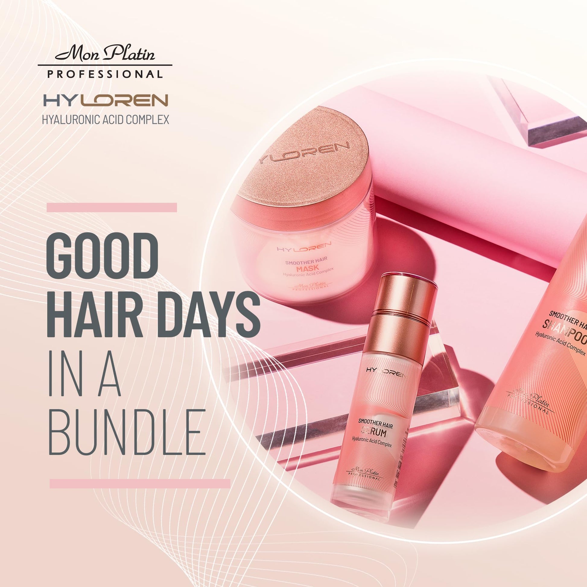 Misty Rose Parent Shampoo - Treated Hair (HYLOREN Combo For Straightened Hair)