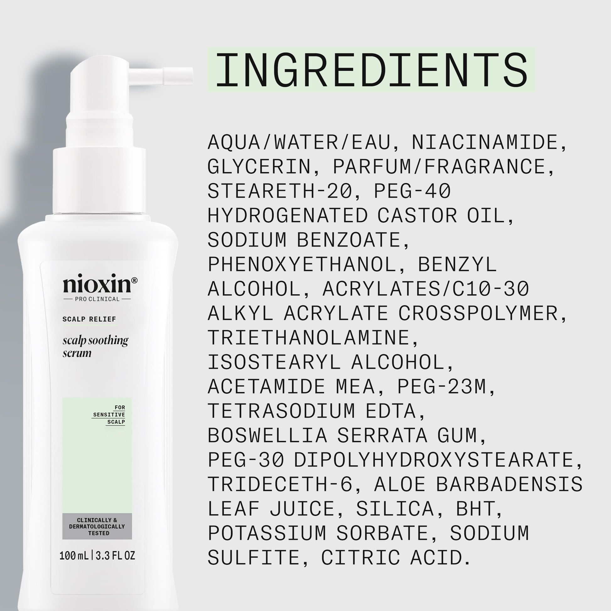 Lavender NIOXIN Scalp Relief Scalp Soothing Serum | Leave-in Treatment for Sensitive Scalp| Made with Aloe Vera and Vitamin E | 3.3 Fl Oz