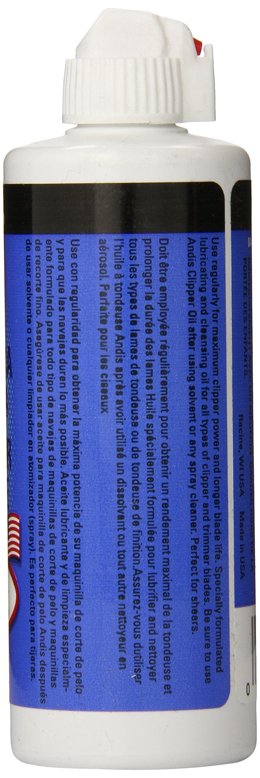 White Smoke Andis Clipper Oil Count, 4 Fl Oz, (Pack of 12)