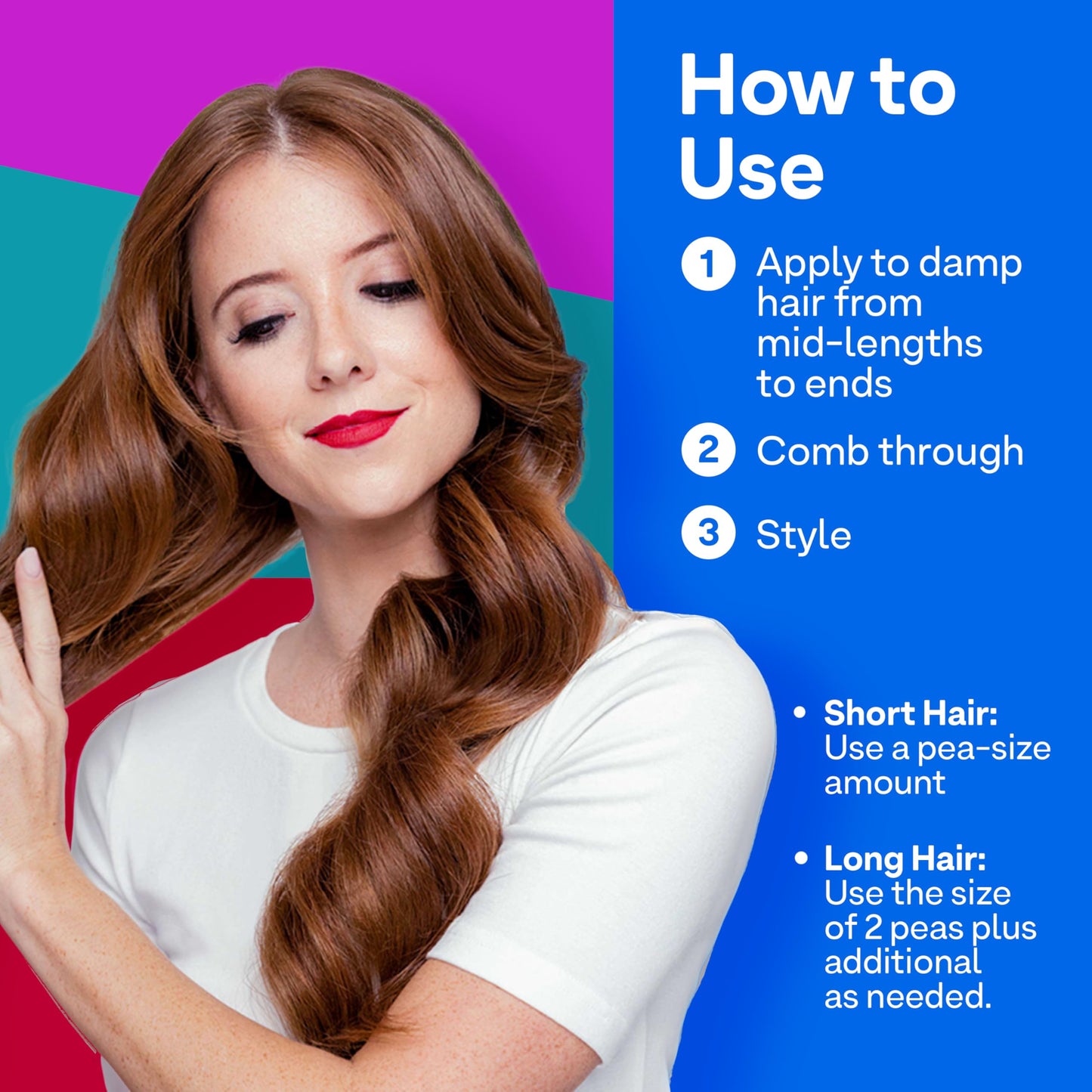 Dodger Blue Colorproof Moisture Styling Crème 6.7FL. Oz. Leave-In Moisturizing Heat and Color Protection Cream for Smooth & Soft Finish, Gingered Amber Scent