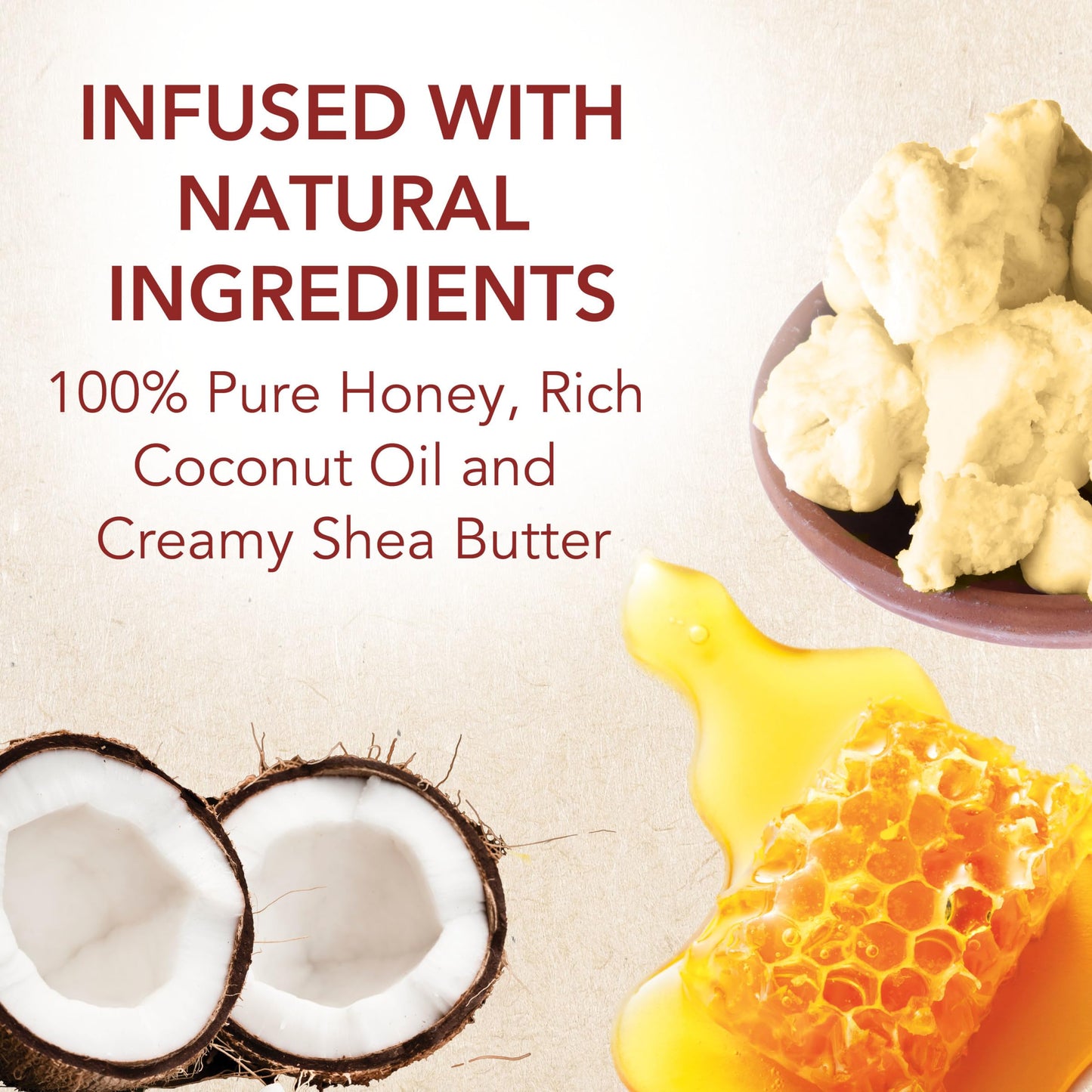 White Smoke Creme of Nature Pure Honey Define Shrinkage Defense Curl Activator, Moisture-Rich Formula with Coconut Oil & Shea Butter, For Dry, Dehydrated Hair 10.5 oz