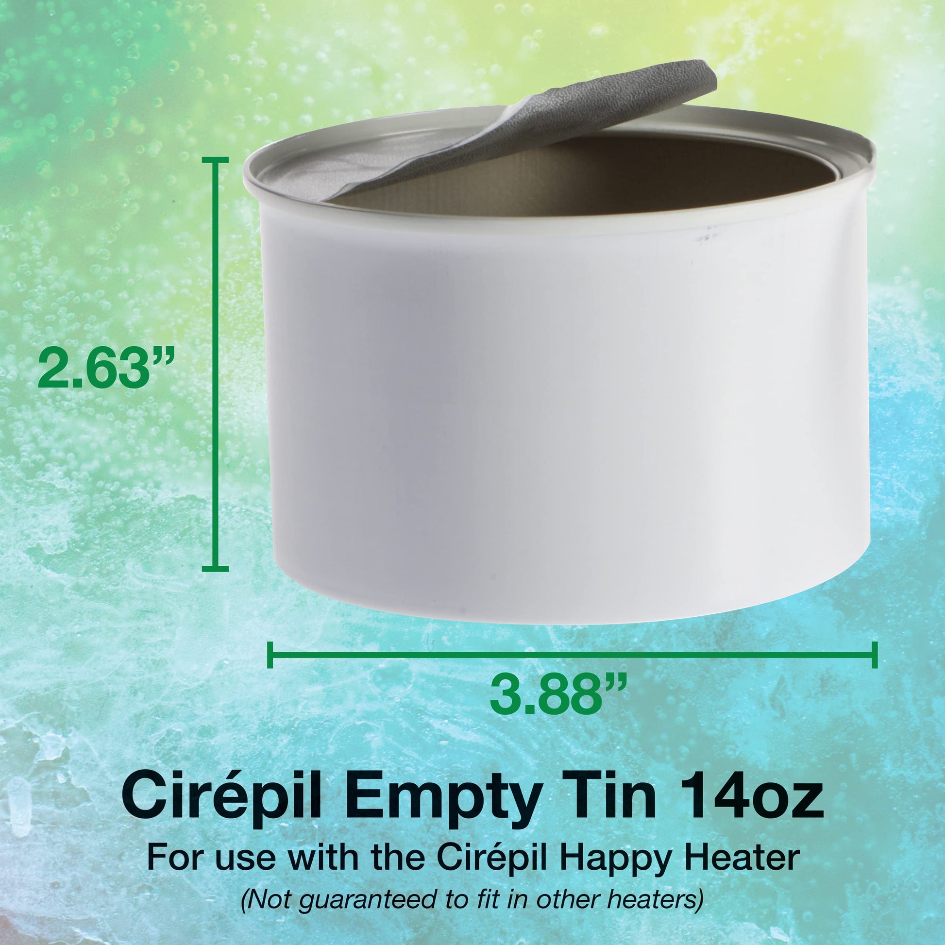 Medium Aquamarine Cirepil - Destination SPA, Excursion Japonaise - 400g / 14.11 oz Wax Tin - Green Tea Scent - Thin Gel Texture - Perfect for Large Areas & All Hair Types - Strips Needed
