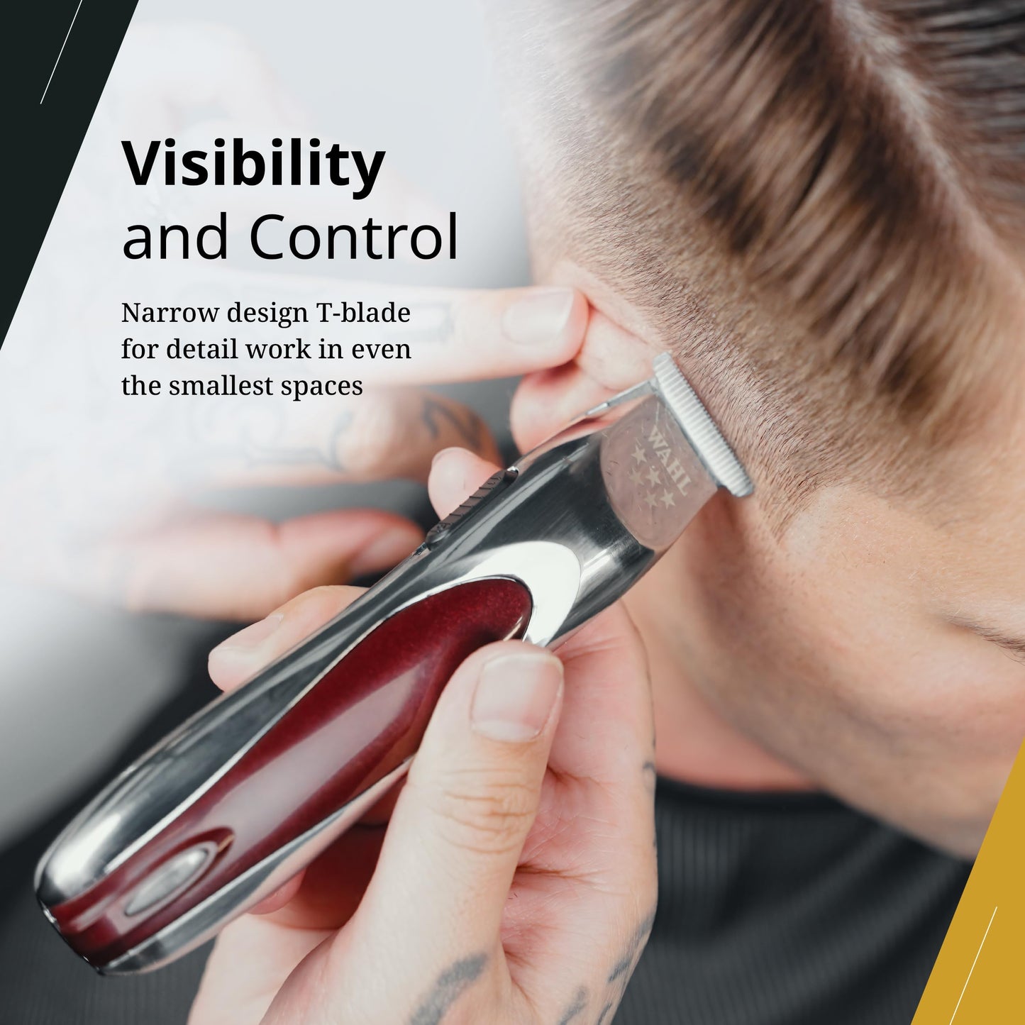 Lavender Wahl Professional 5 Star Align Trimmer, Narrow T-Blade, High-Speed Rotary Motor, Cordless 180-Minute Run Time