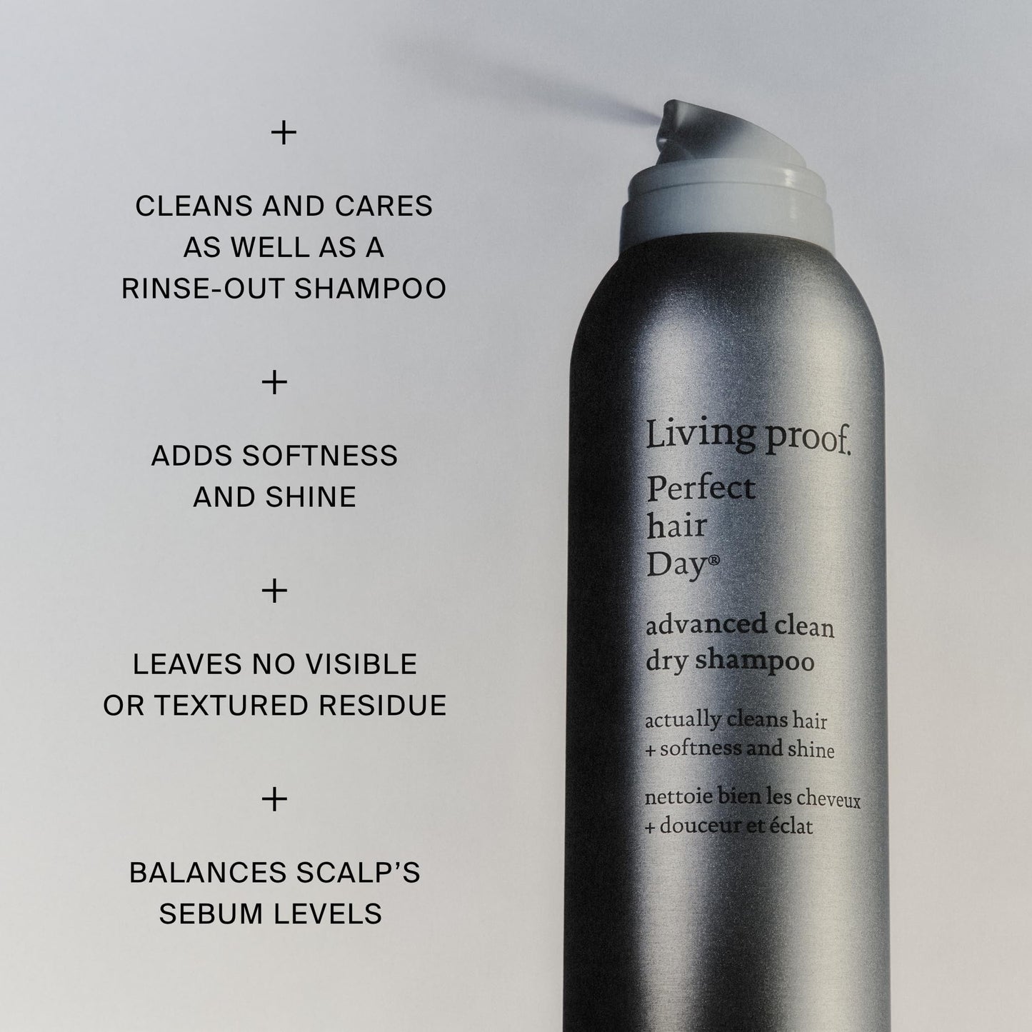 Gray Perfect Hair Day Advance Clean Dry Shampoo by Living Proof for Unisex - 5.5 oz Dry Shampoo