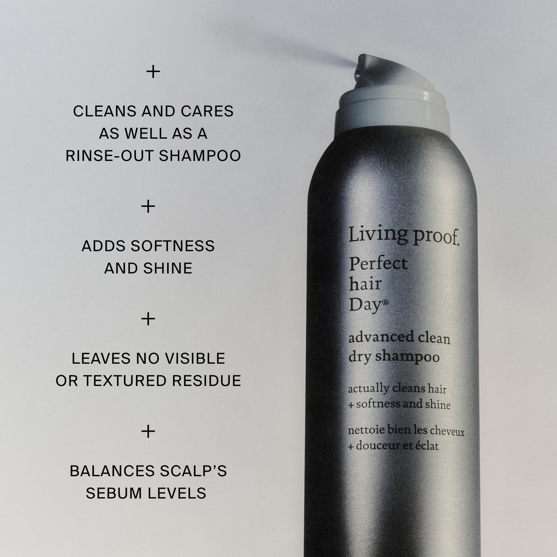 Gray Perfect Hair Day Advance Clean Dry Shampoo by Living Proof for Unisex - 5.5 oz Dry Shampoo