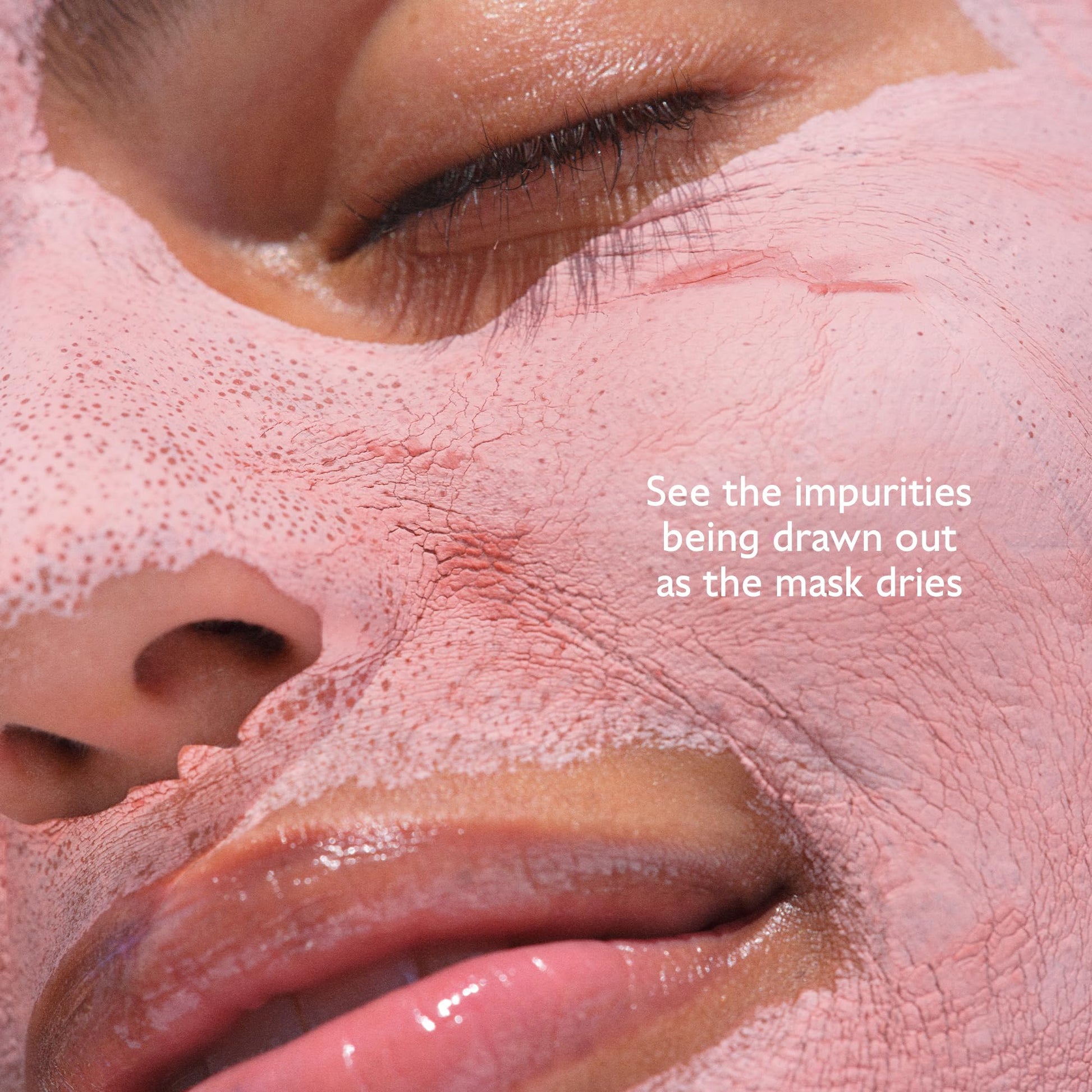 Light Pink Caudalie Instant Detox Mask, Pore Minimizing Face Mask - 75 mL