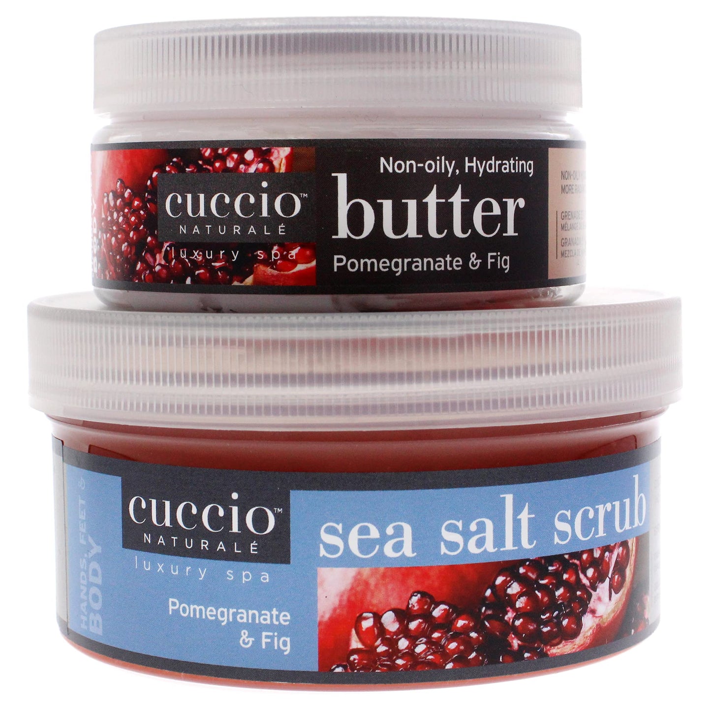 White Smoke Cuccio Naturale Spa Essential Kit - Infused With Essential Oils That Dissolve Quickly - Leaves Skin Feeling Soft And Polished All Day - Healthy, Glowing Effect - Pomegranate And Fig - 2 Pc