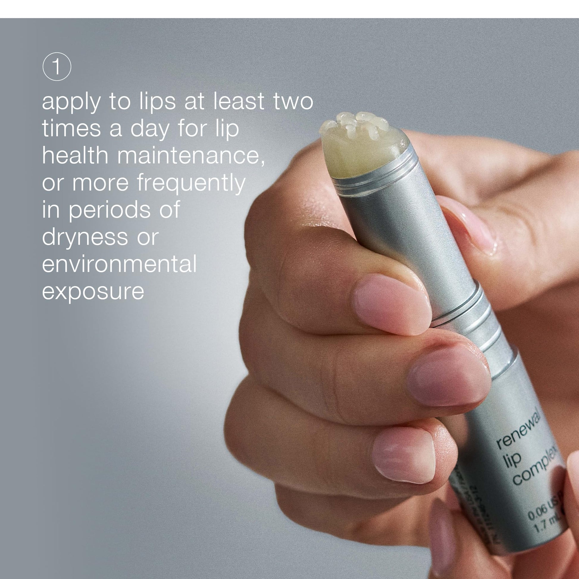 Light Slate Gray Dermalogica Renewal Lip Complex (0.06 Fl Oz) Anti-Aging Lip Balm Moisturizer for Dry Lips - Smoothes Rough, Uneven Lips and Minimizes Contour Lines