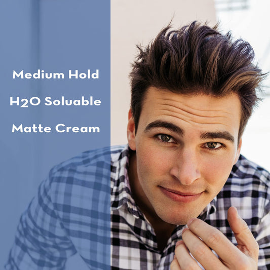 Light Slate Gray Layrite Natural Matte Cream, Basic, White, Mild Cream Soda, 4.25 Ounce