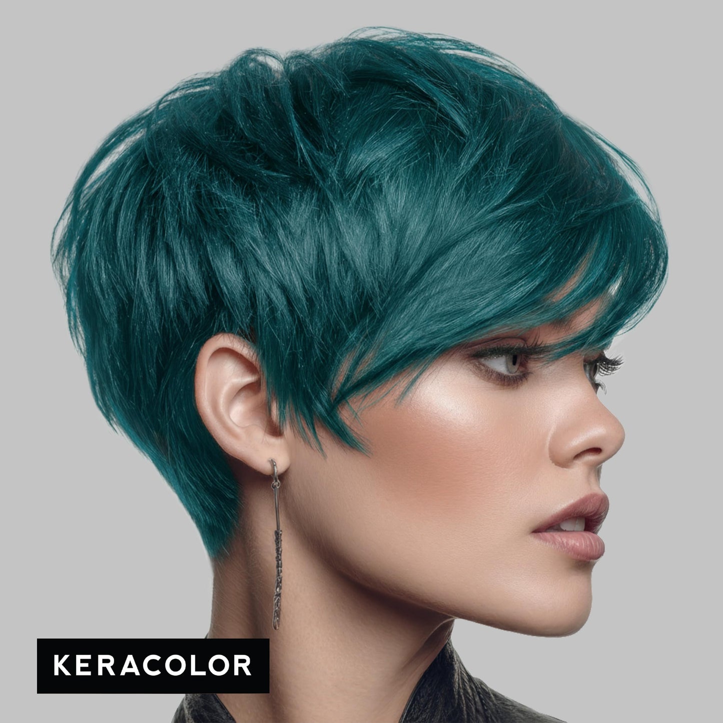 Gray Keracolor Clenditioner TEAL Hair Dye - Semi Permanent Hair Color Depositing Conditioner, Cruelty-free, 12 Fl. Oz.