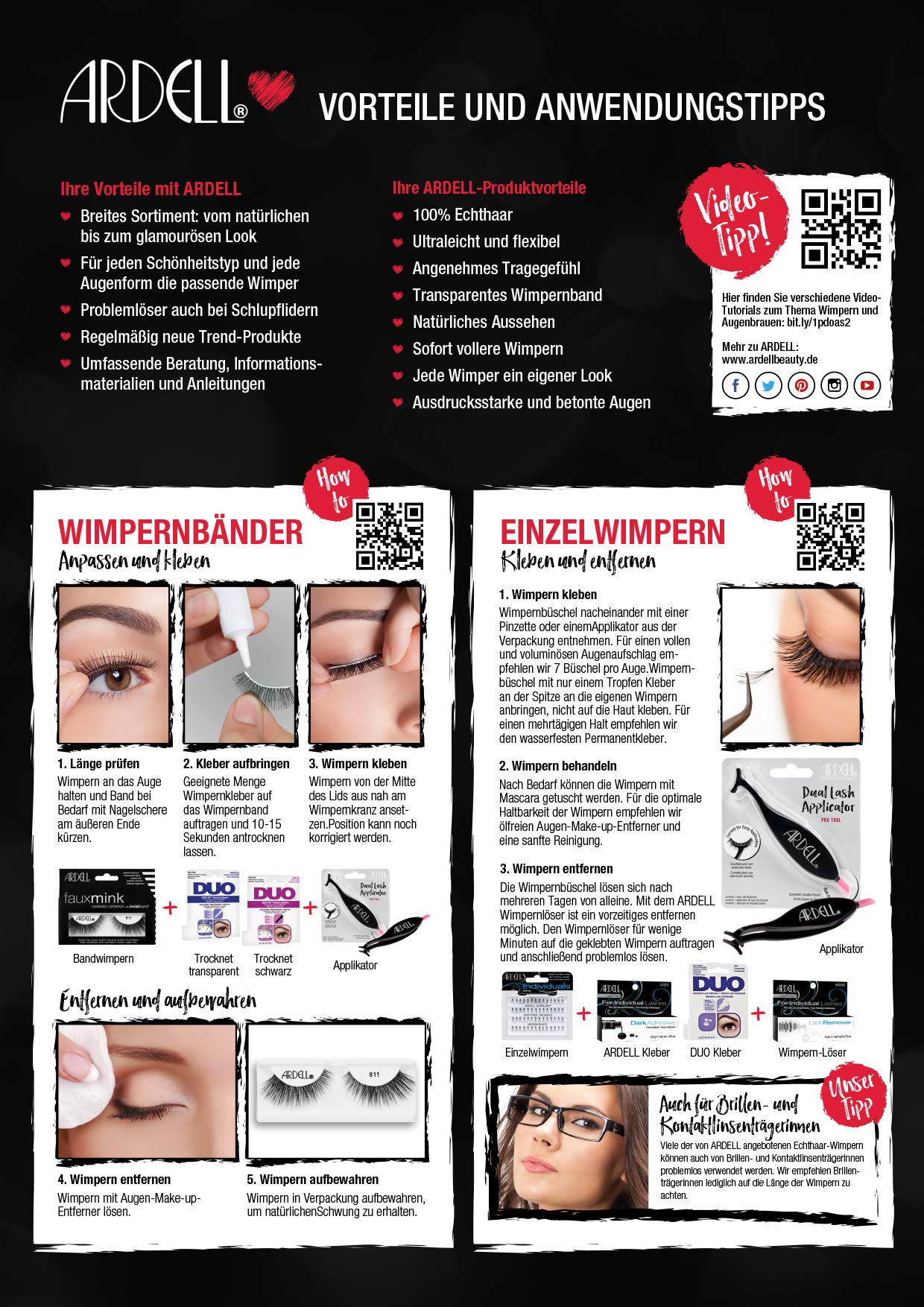 White Smoke ARDELL Professional Natural Multipack - Demi Wispies Black by Ardell, Pack of 3