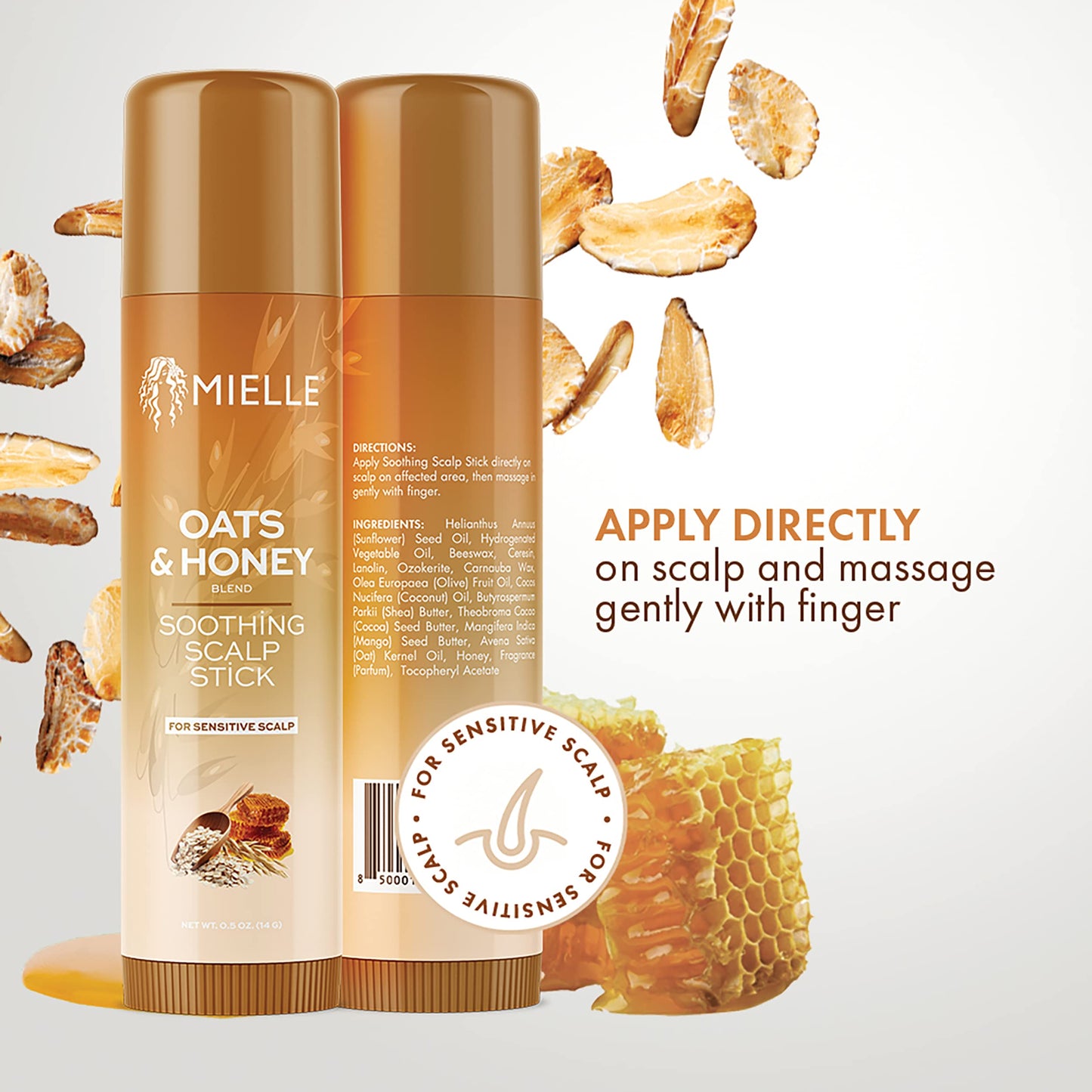 White Smoke Mielle Organics Oats & Honey Soothing Scalp Stick