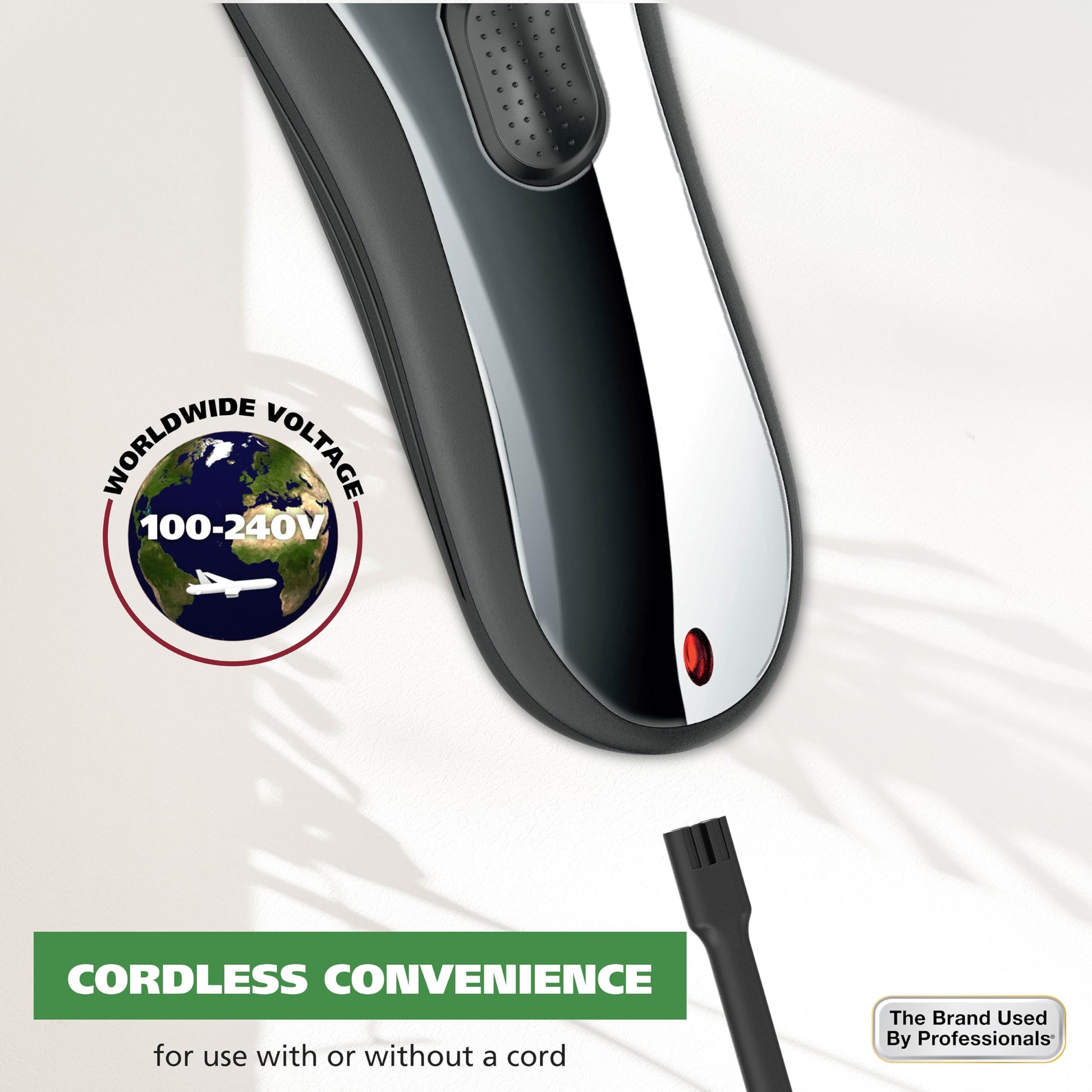 White Smoke Wahl Clipper Rechargeable Cord/Cordless Haircutting & Trimming Kit for Heads, Longer Beards, & All Body Grooming - Model 79434