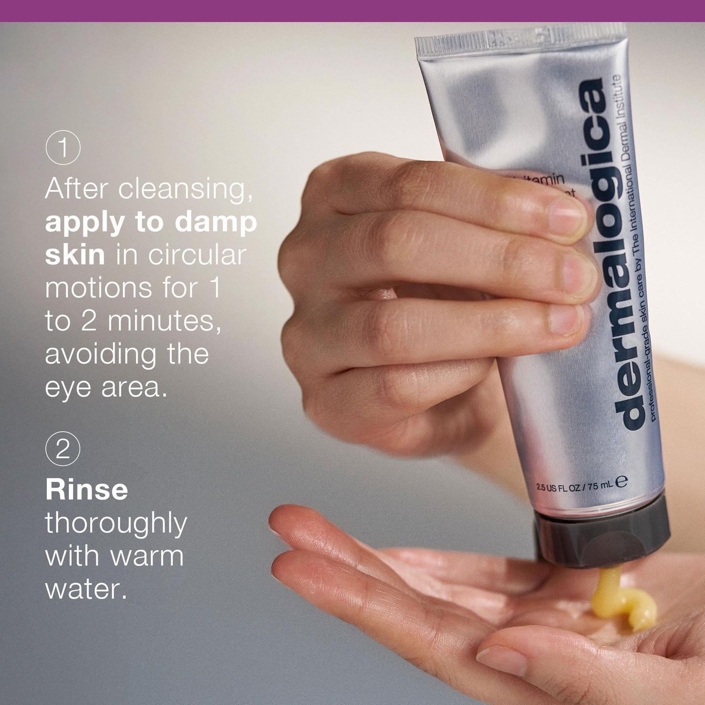 Light Slate Gray Dermalogica Multivitamin Thermafoliant, Face Exfoliator Scrub with Salicylic Acid and Retinol - Anti-Aging, Immediately Reveal Smoother and Fresher Skin, 2.5 Oz