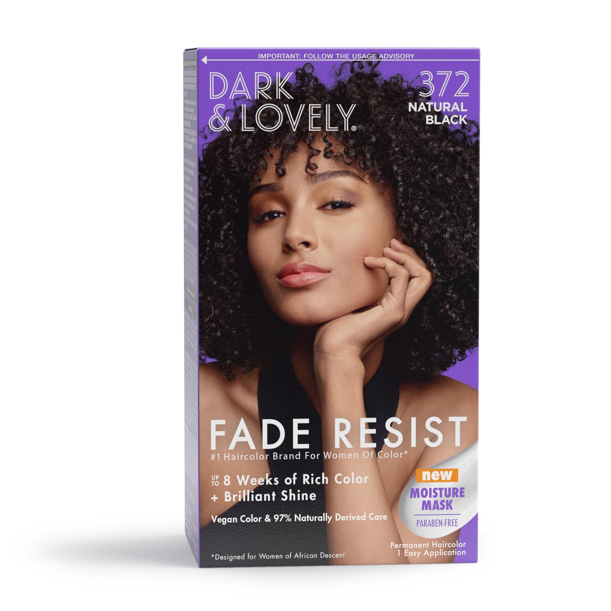 White Smoke SoftSheen-Carson Dark and Lovely Fade Resist Rich Conditioning Color, Natural Black 372