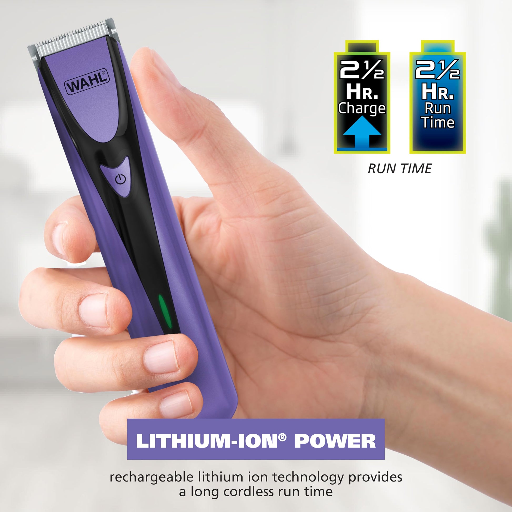 White Smoke Wahl Bikini Sculpt Pro 2 in 1 USB Rechargeable Lithium-Ion Electric Shaver and Bikini Trimmer for Women - Face, Legs, Underarm, & Pubic Hair Removal Device - Model 3026004
