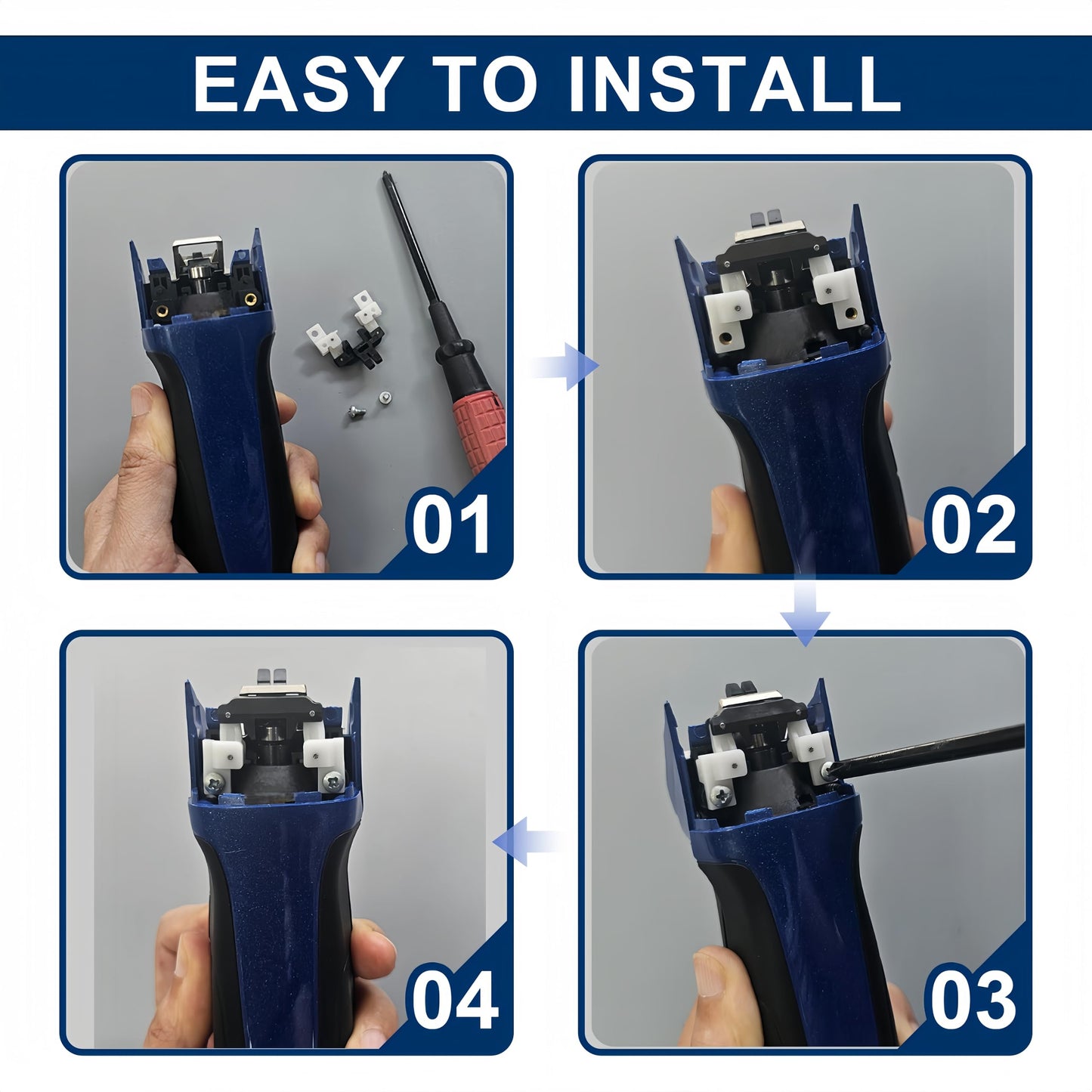 White Smoke DODAER Upgrade Metal Blade Drive Assembly Lever Compatible with Andis AG & AGC pet Clipper (5 Pack)