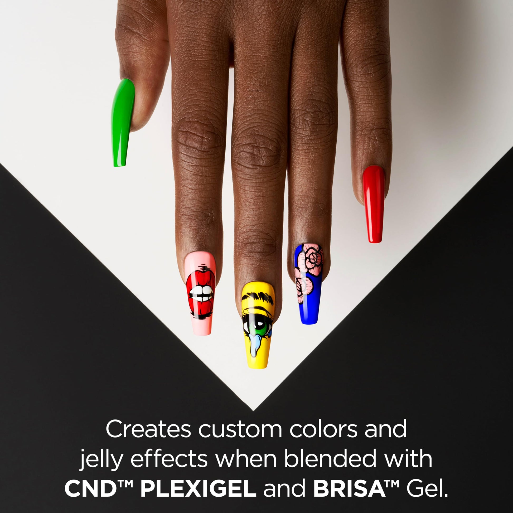 Black CND SHELLAC™ Vivid High-Opacity Nail Art Gel Polish, Breathable Formula, Salon Grade, 700 Black Tuxedo, 0.25 fl oz