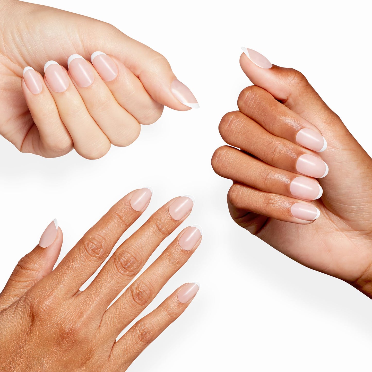 White Smoke OPI Sticking Point Have Merci on Me | Short Round Opaque Neutral Pink French Tip Nail Art Instant No Glue Press On Nails | 30 Count with Adhesive Tabs | Damage-Free Wear | Spring 2026