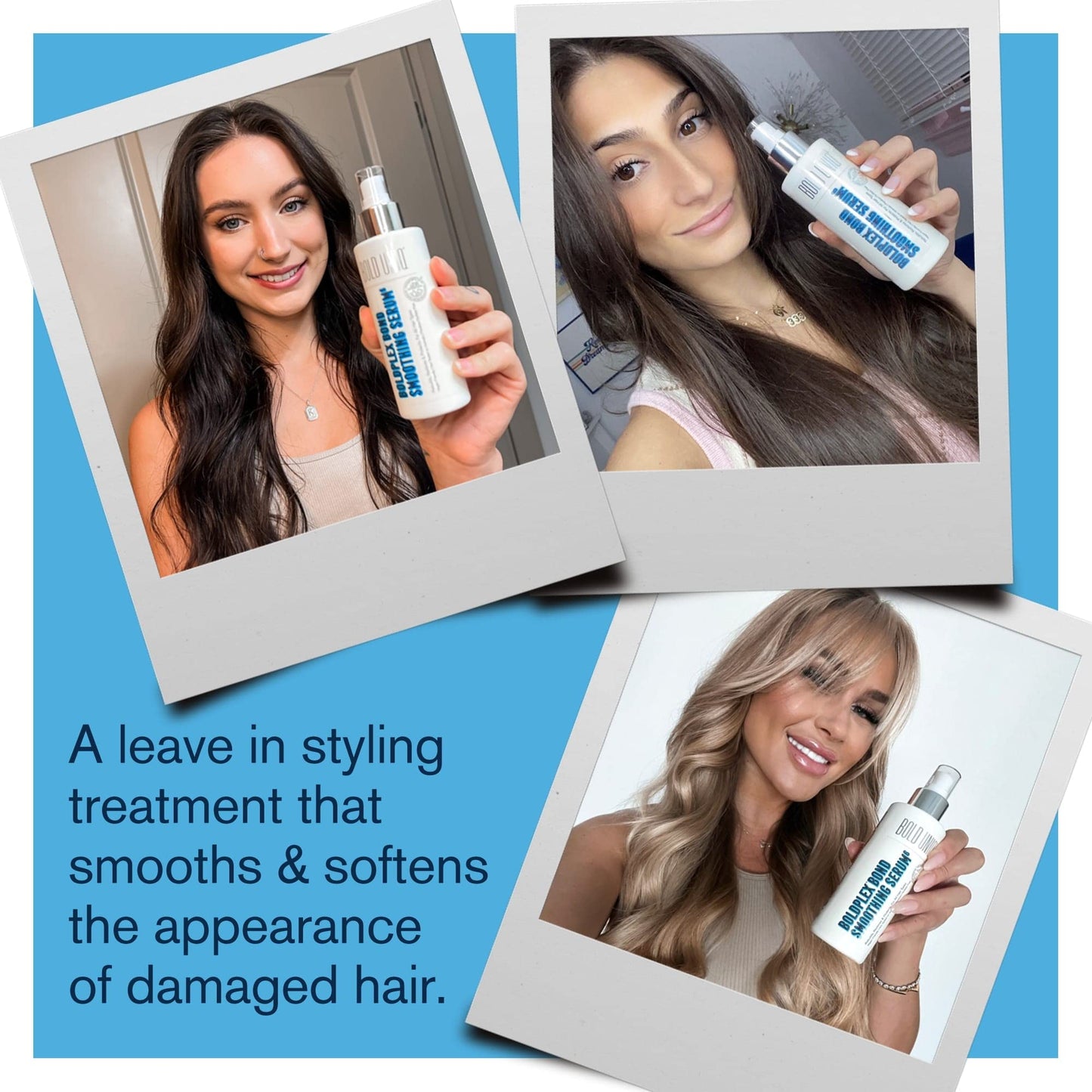 Gray Boldplex 6 Hair Serum - Hydrating Leave In Protein Treatment for Frizzy, Dry, Damaged, Broken, Curly, Straight or Bleached Hair Types - Paraben & Sulfate Free. Cruelty Free, 100% Vegan. 5.9 Fl.Oz
