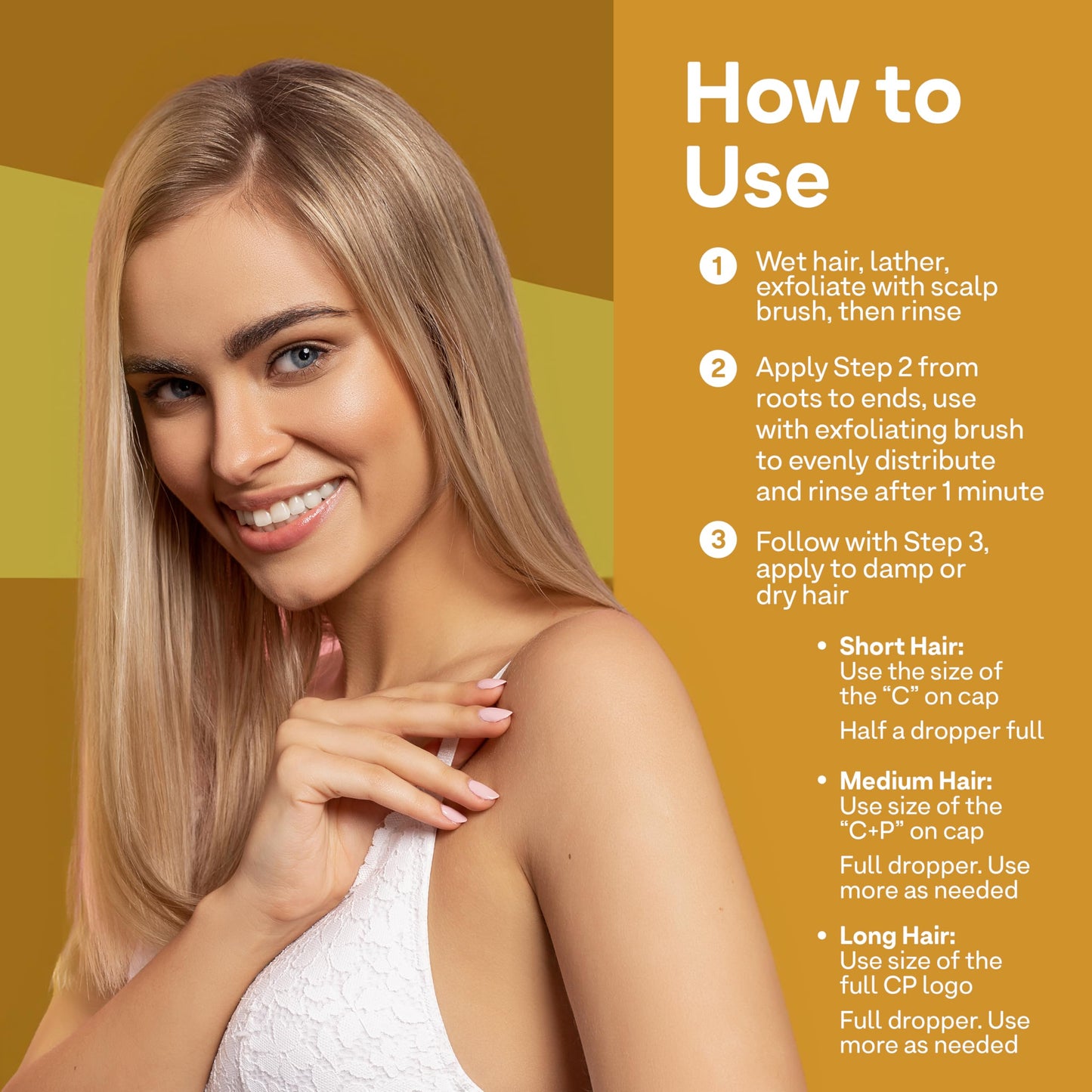 Goldenrod Colorproof Biorepair Thicken Scalp & Hair Therapy Kit — Includes Shampoo (8.5 Fl. Oz.) and Conditioner (8.5 Fl. Oz.) Scalp Serum (3.4 Fl. Oz.) with Exfoliating Scalp Brush for Thinning Hair