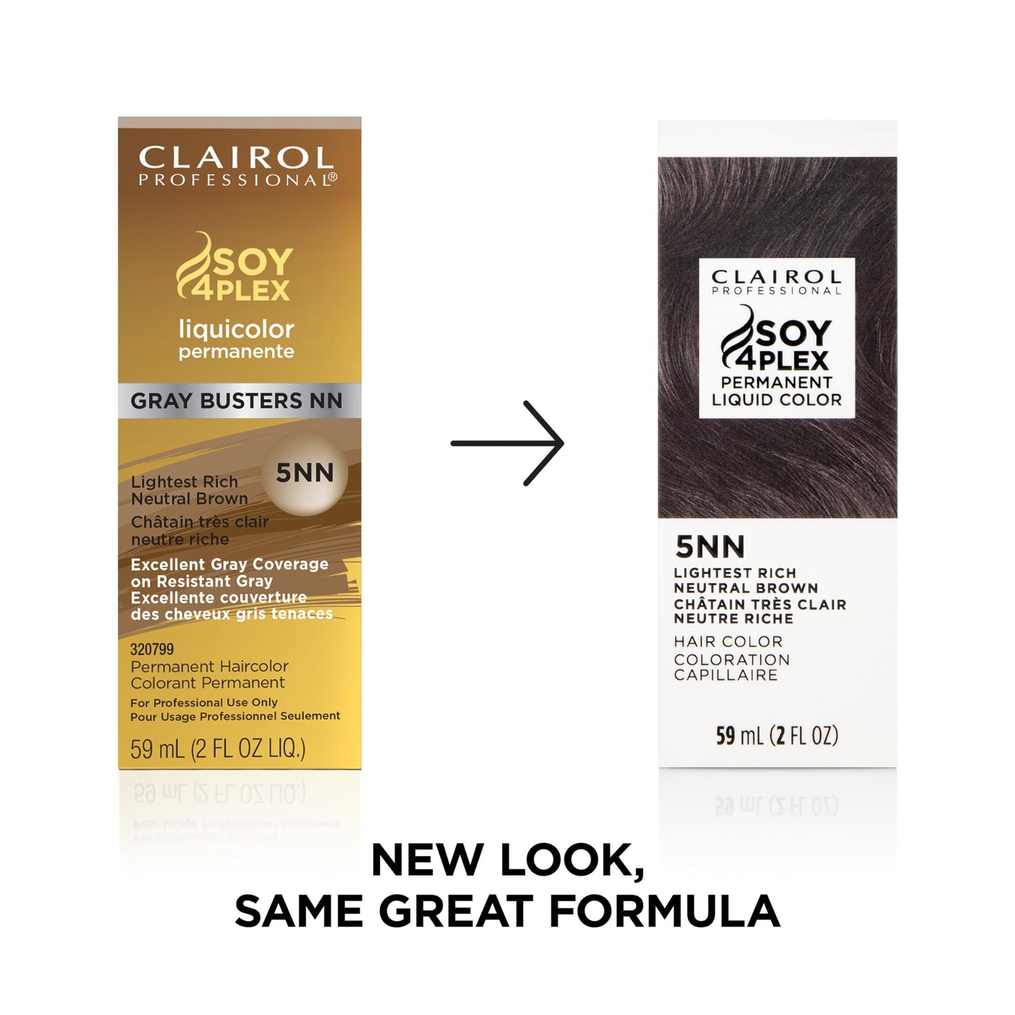 White Smoke Clairol Professional Permanent Liquicolor, 5nn Lightest Neutral Brown, 2 Fl Oz - Packaging May Vary