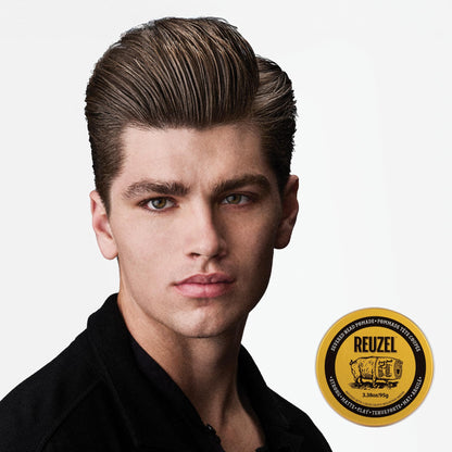 White Smoke REUZEL and Liquid Death Severed Head Matte Clay Pomade, Strong All Day Hold, Water Soluble, Matte Finish and Non-Greasy Formula, Easy To Wash Out, For All Hair Types, 3.38 oz