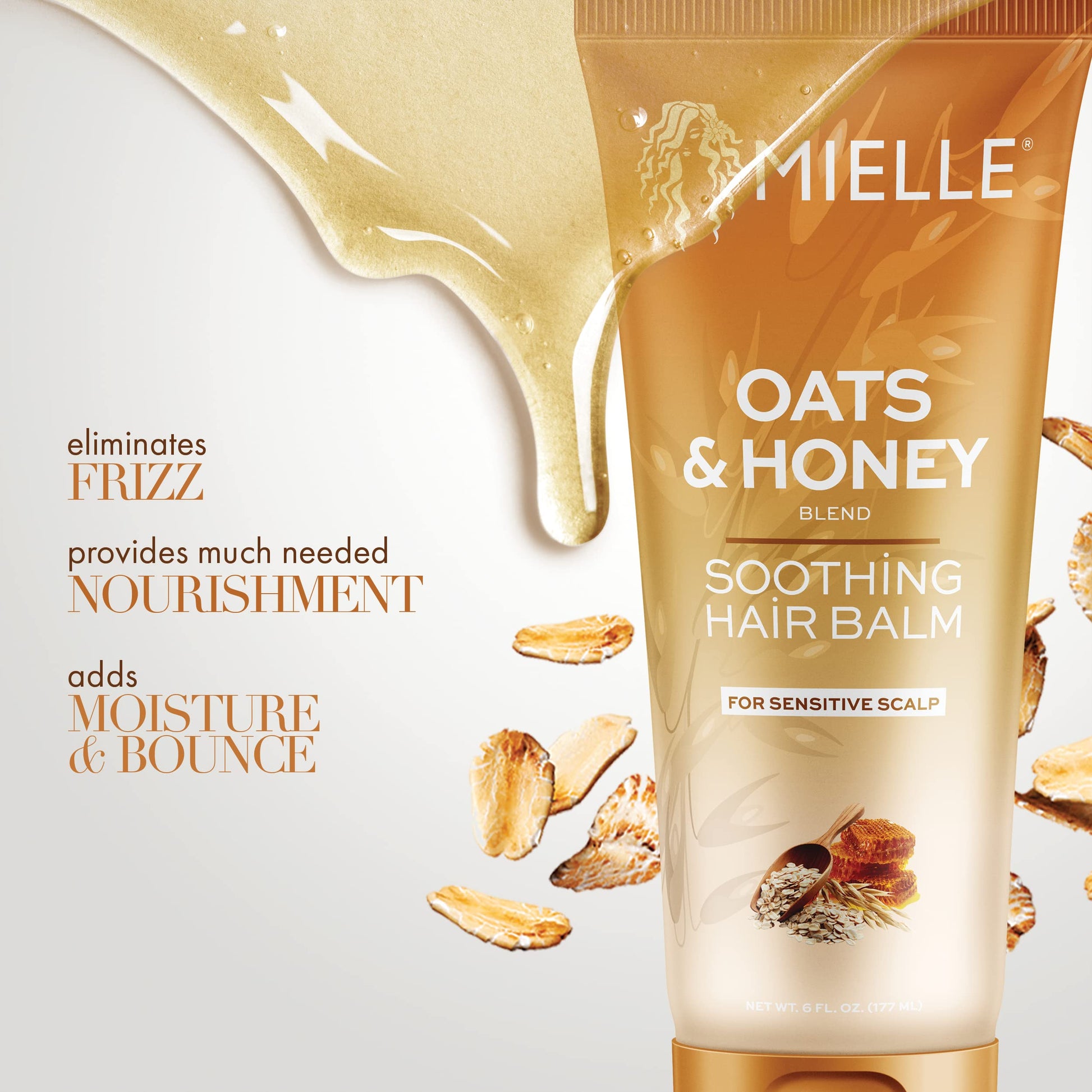 Light Gray Mielle Organics Oats & Honey Soothing Hair Balm