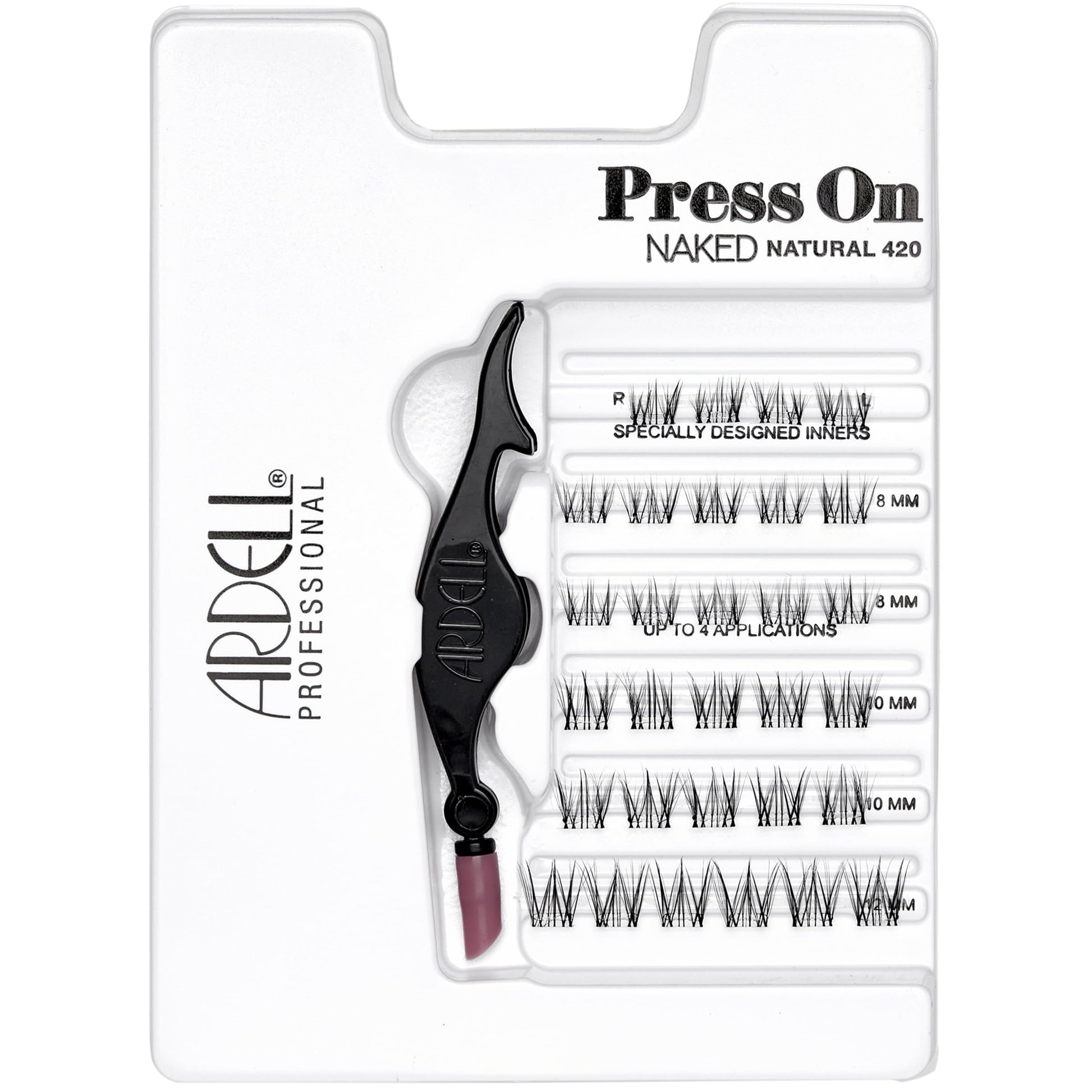 White Smoke Ardell Press On Lashes Underlash Extensions, Naked 420 – Pre-Glued Individual Lash Clusters, No Glue Needed Eyelashes Natural, Eyelash Clusters, DIY Lash Extensions, 30 ct