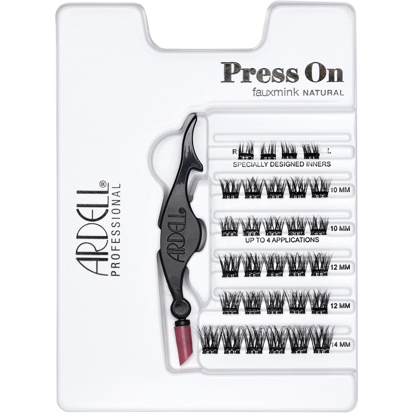 White Smoke Ardell Press On Lashes Underlash Extensions, Faux Mink Natural – Pre-Glued Lash Clusters, No Glue Needed, Eyelash Cluster, Green Tea & Peptides Infused with Applicator, DIY Lash Extensions, 30 ct