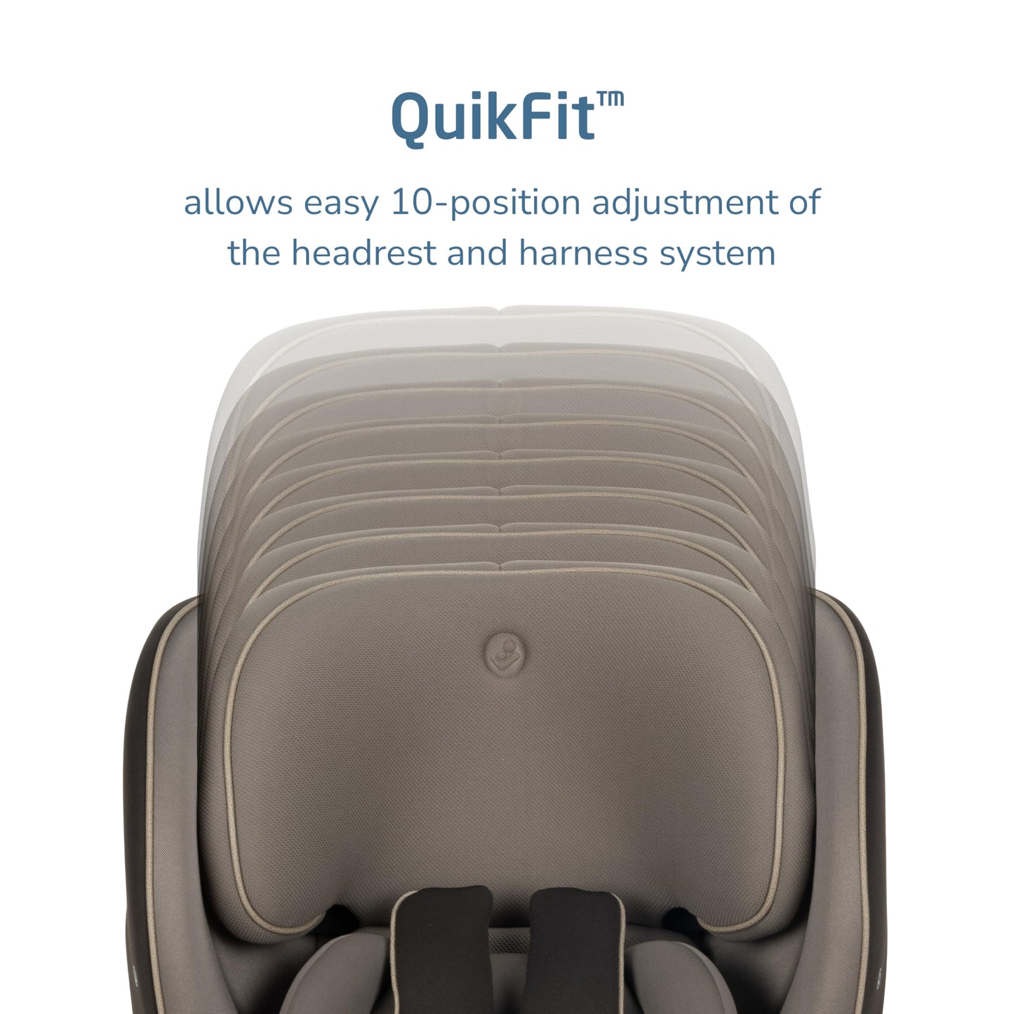 White Smoke Maxi-Cosi Andi 360 Rotating All-in-One Baby Convertible Car Seat, Rear Facing, Forward Facing Infant Toddler Booster, Easy Rotation, Tension System, Harness Adjust, Truffle
