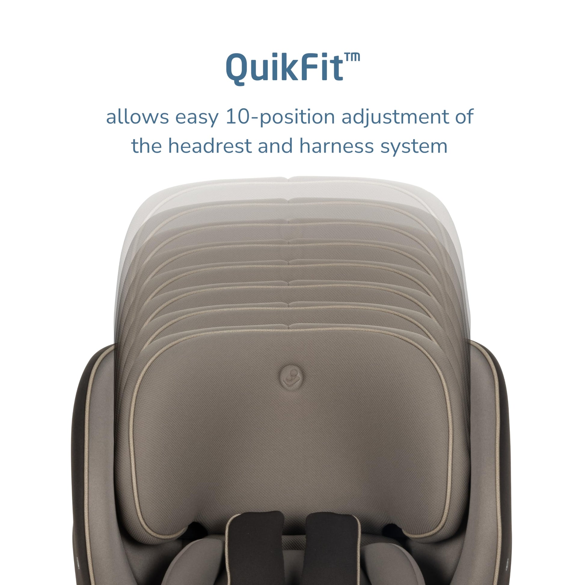 White Smoke Maxi-Cosi Andi 360 Rotating All-in-One Baby Convertible Car Seat, Rear Facing, Forward Facing Infant Toddler Booster, Easy Rotation, Tension System, Harness Adjust, Truffle