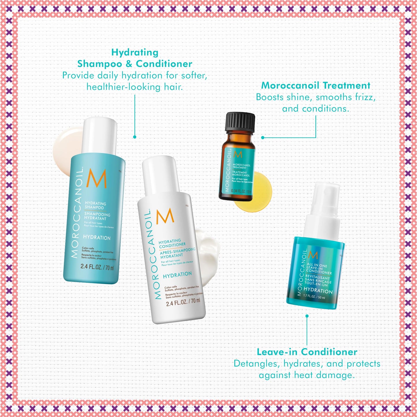 White Smoke Moroccanoil Mini Hair Hydration Essentials Gift Set