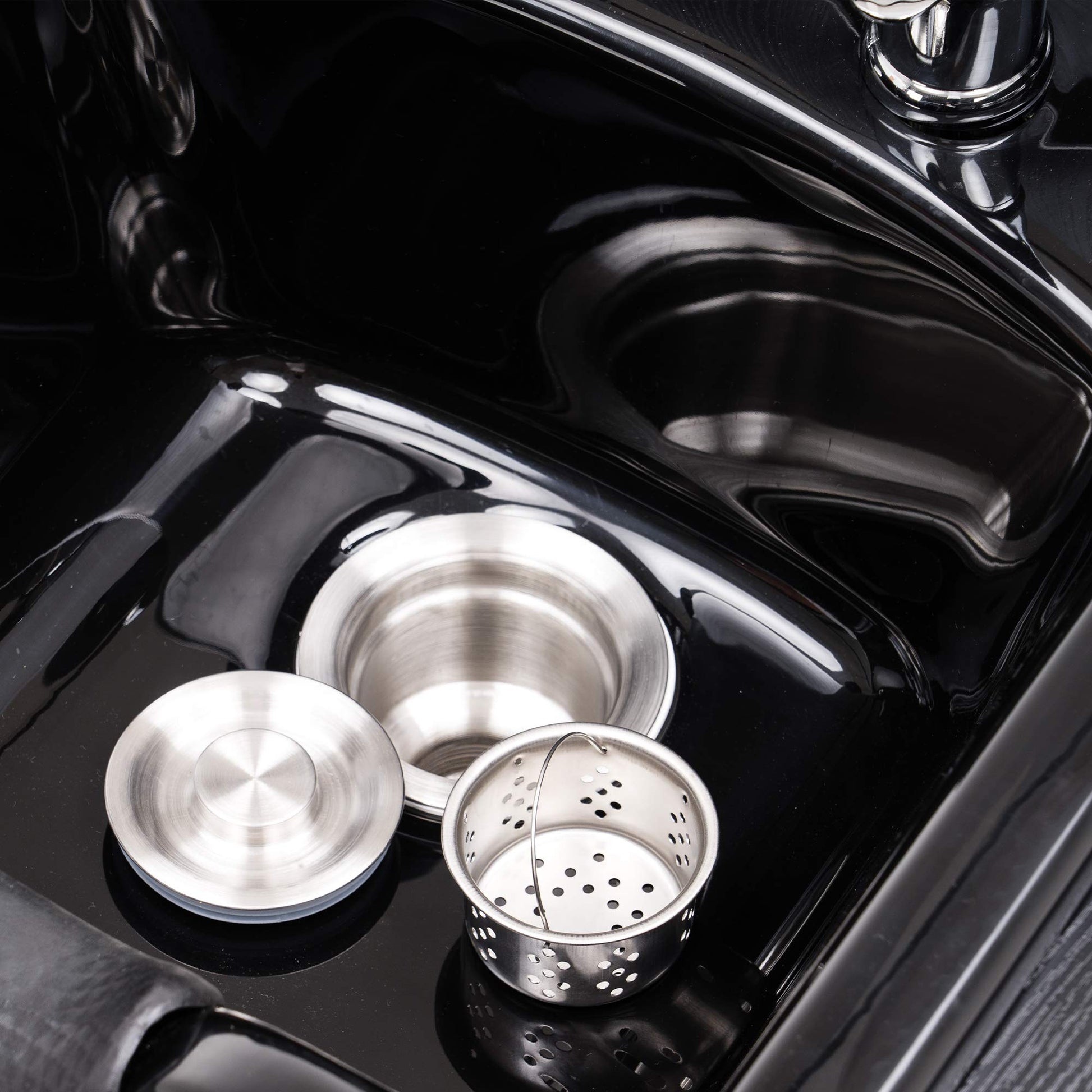 Black BarberPub Multi-Functional Shampoo Backwash Sink Station with Shampoo Bowl for Hair Stylist, Salon Spa Beauty Cabinet with Faucet Sprayer, Barber Storage Equipment 45.3" x 14.1'' x 36.4" 7139