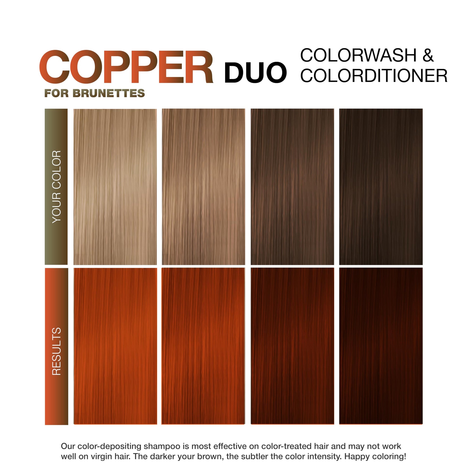 White Smoke Copper for Brunette Duos