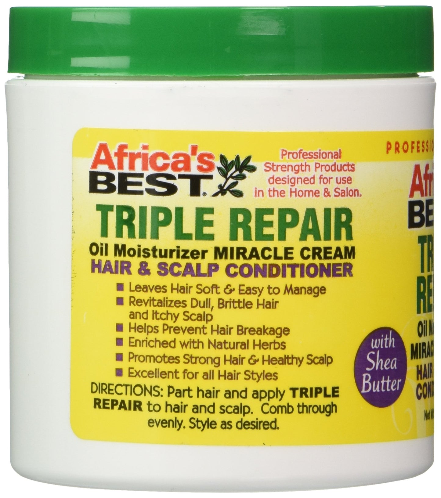 Lavender Africa's Best Triple Repair Oil Moisturizer Hair and Scalp Conditioner, 6 Ounce (Packaging May Vary)