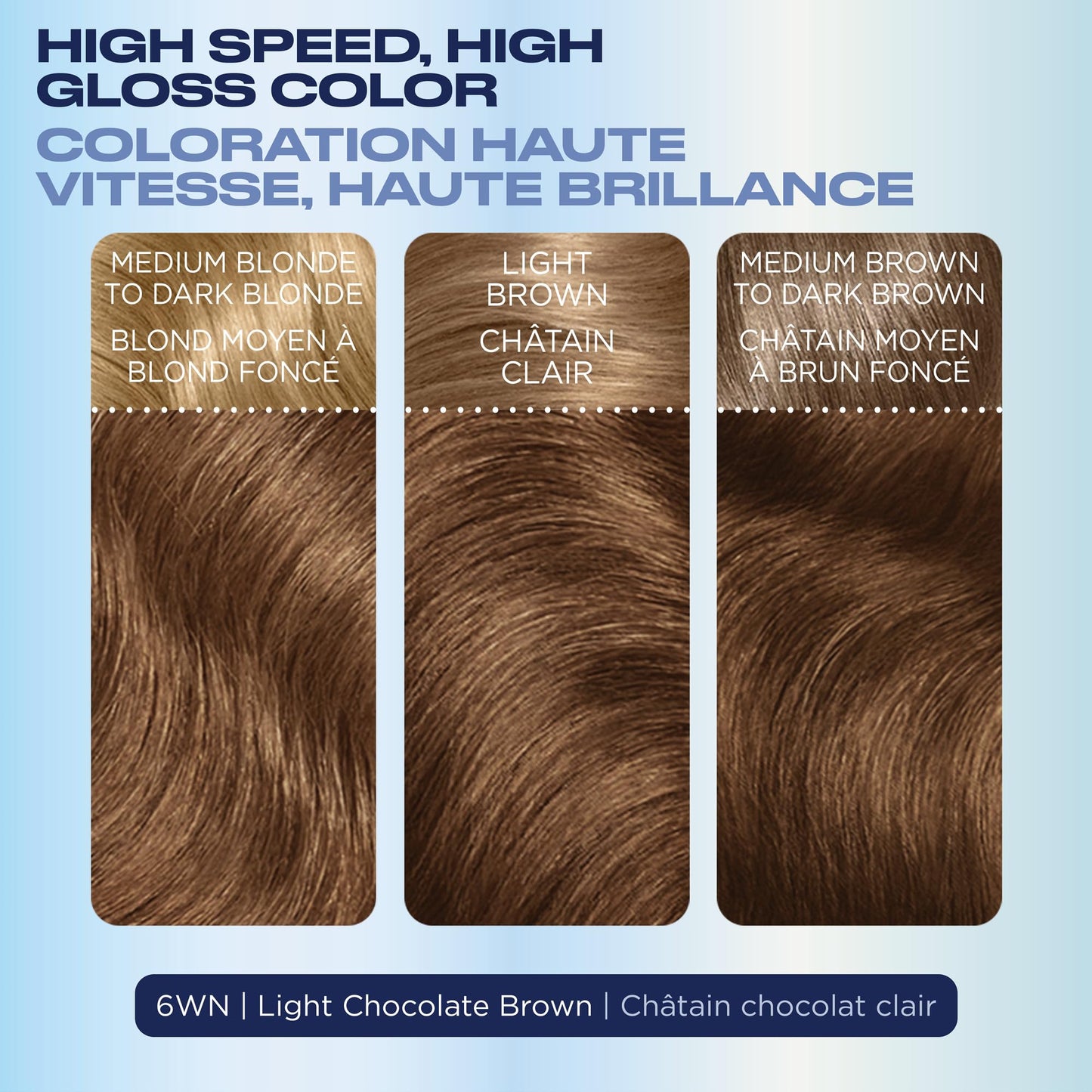Dark Olive Green Clairol Nice'N Easy 10 Permanent Hair Dye, 6WN Light Chocolate Brown Hair Color, Pack of 1