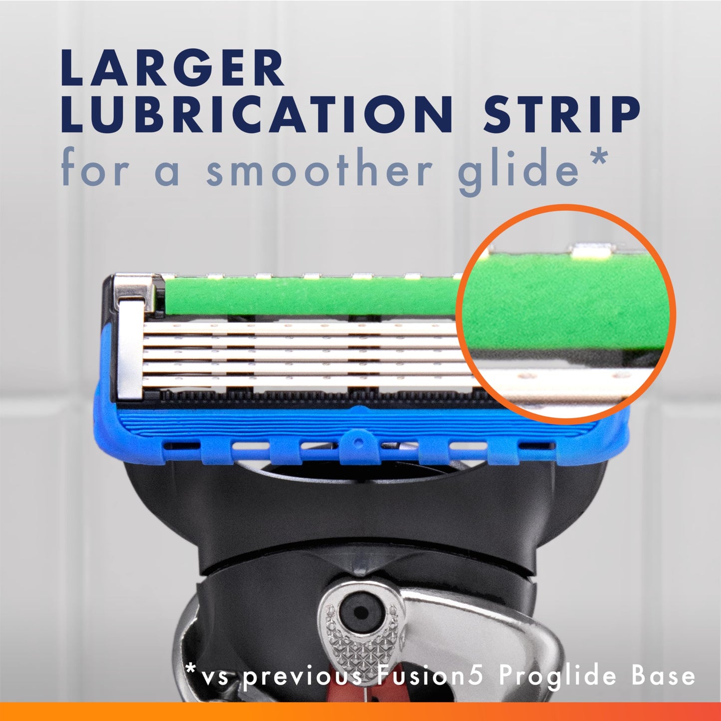 Gray Gillette Fusion ProGlide Shaving Razor for Men, 1 Handle + 4 Blade Refills
