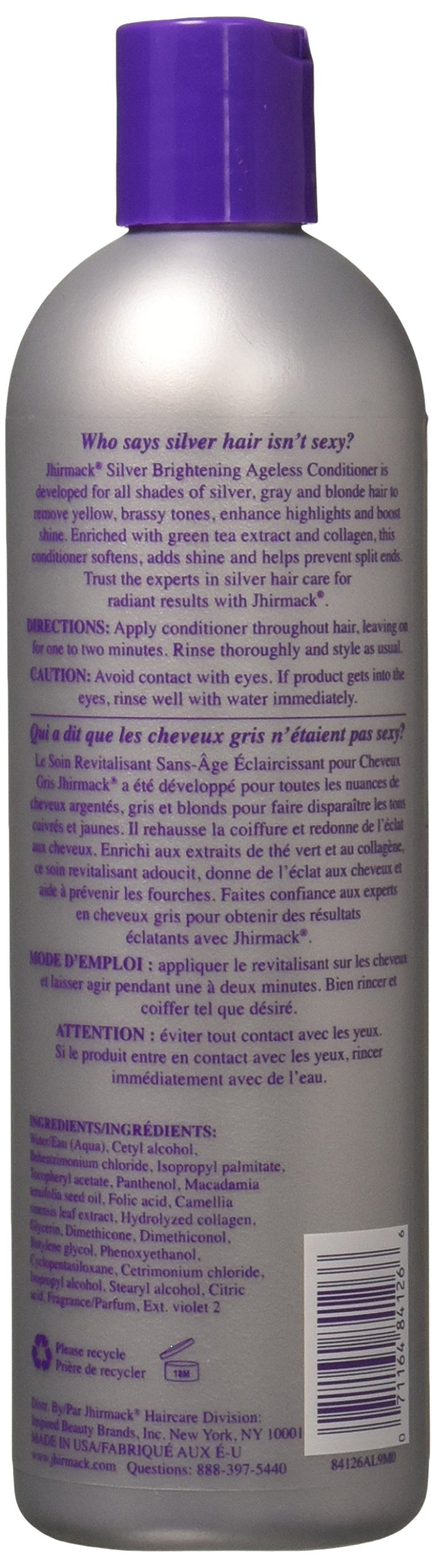 Slate Gray Hask Jhirmack Conditioner Silver Plus Ageless, 12 Ounce