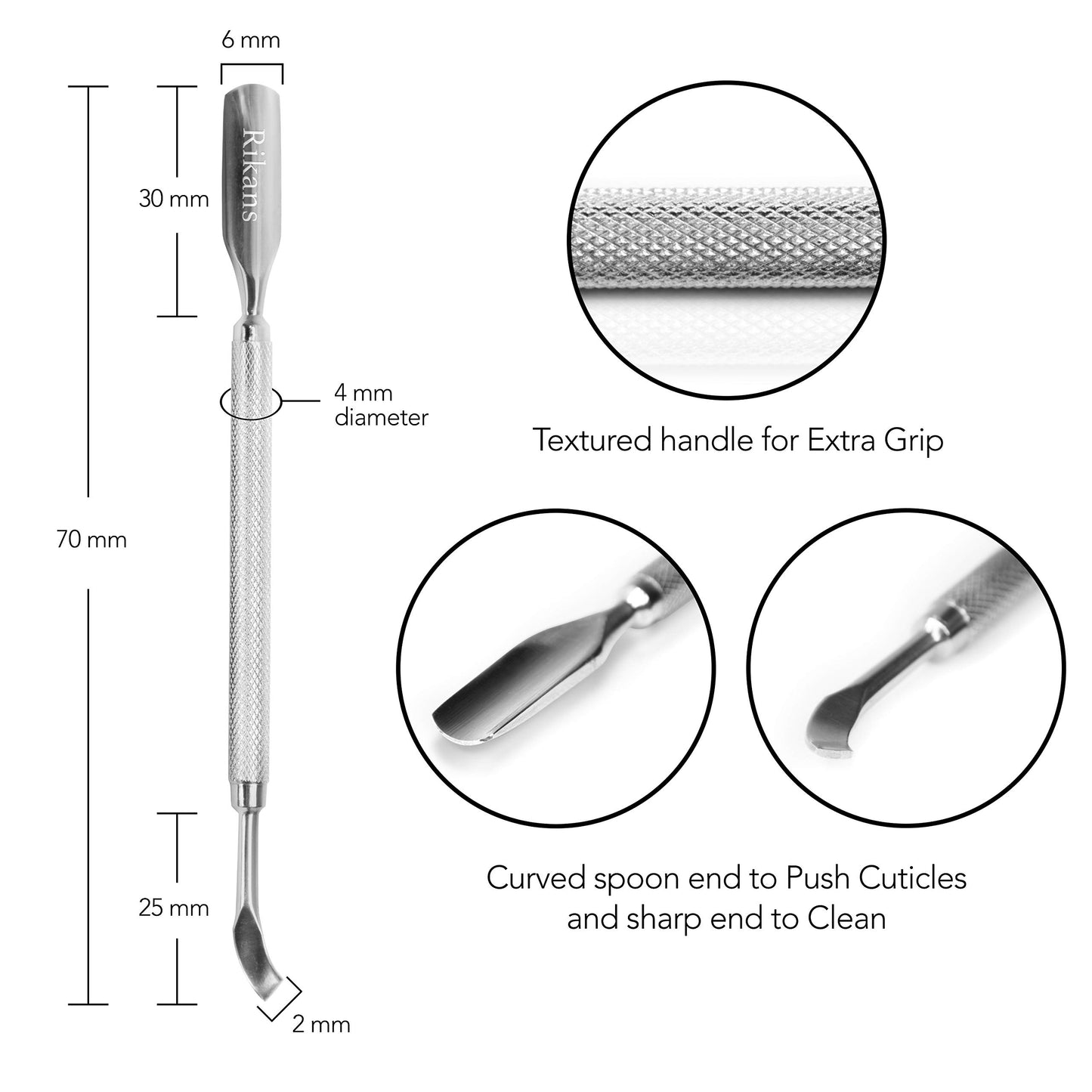 White Smoke Cuticle Pusher Nail Art & Uv Gel Nail Polish Remover Tool for Fingernail Polish Manicure pedicure cuticle trimmer. (Nail Cuticle Cleaner)