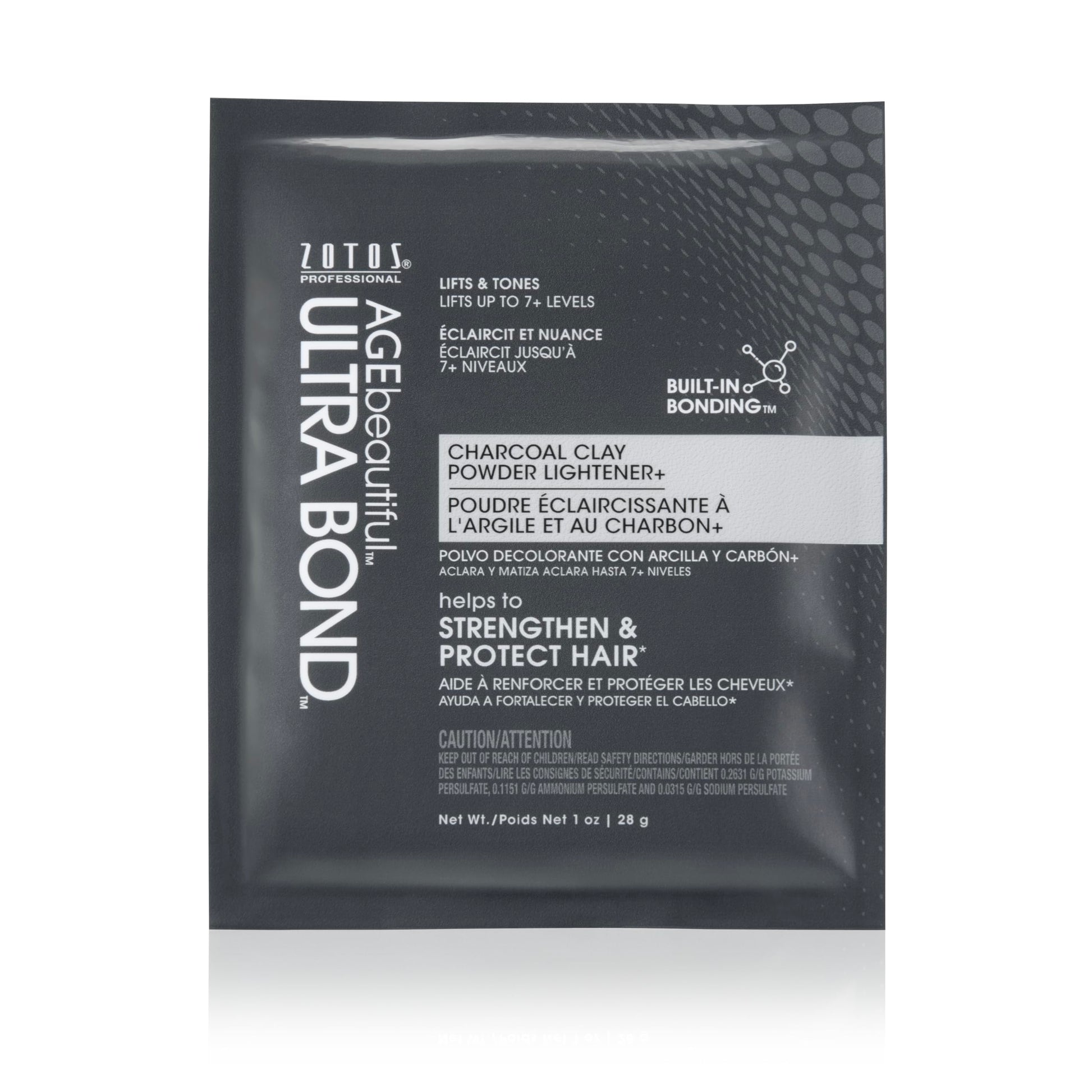 Dark Slate Gray AGE beautiful Charcoal Clay Powder Hair Lightener with Ultra Bond Building | Strengthens, Protects & Nourishes | Lifts up to 7+ Levels | Lightens & Tones in One-Step | 1 Oz