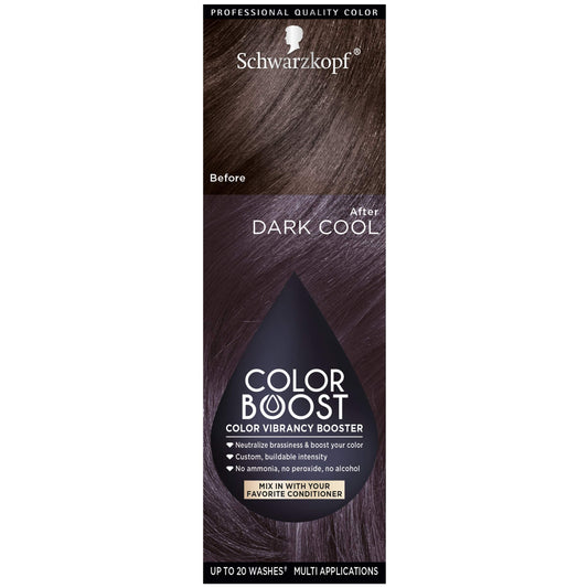 Dark Slate Gray Schwarzkopf Color Boost Color Vibrancy Booster, Dark Cool