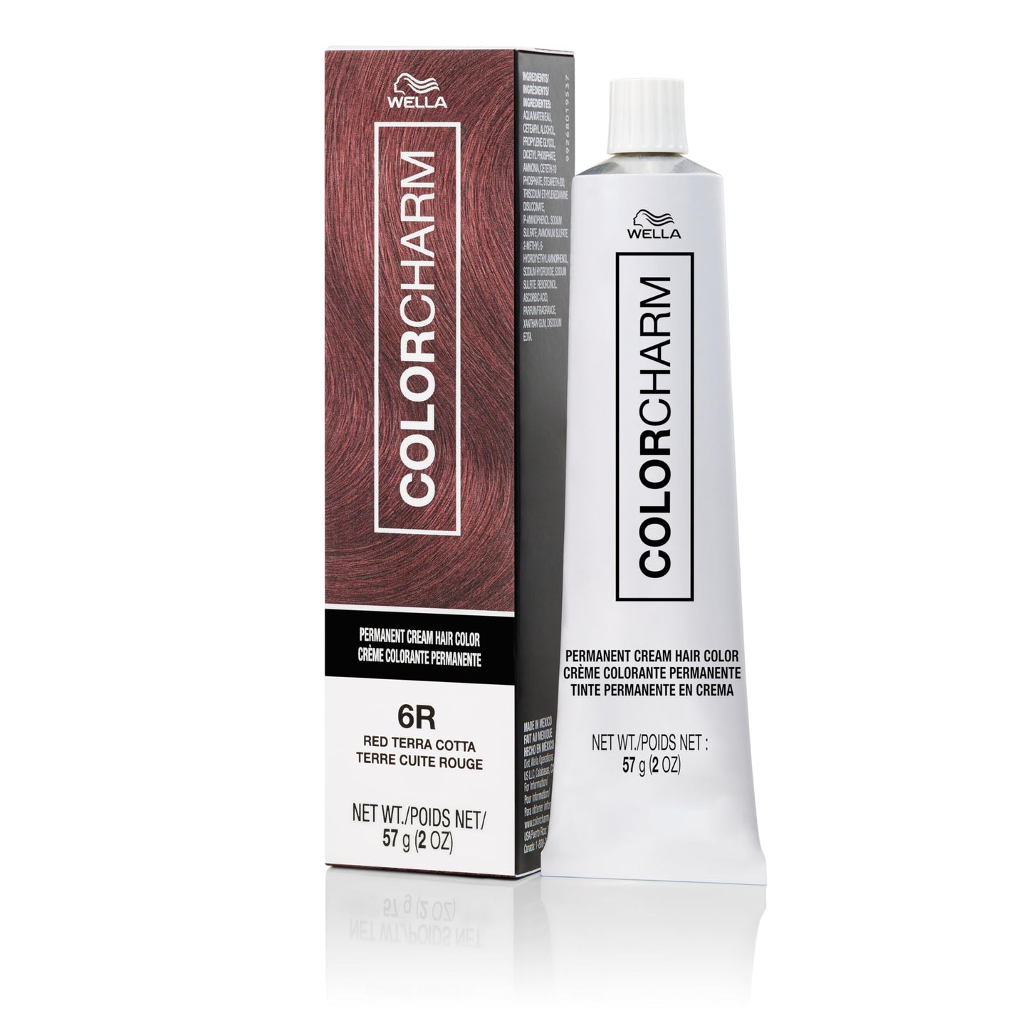 Lavender COLORCHARM Permanent Cream Hair Color, 6R Red Terra Cotta, 2 oz.