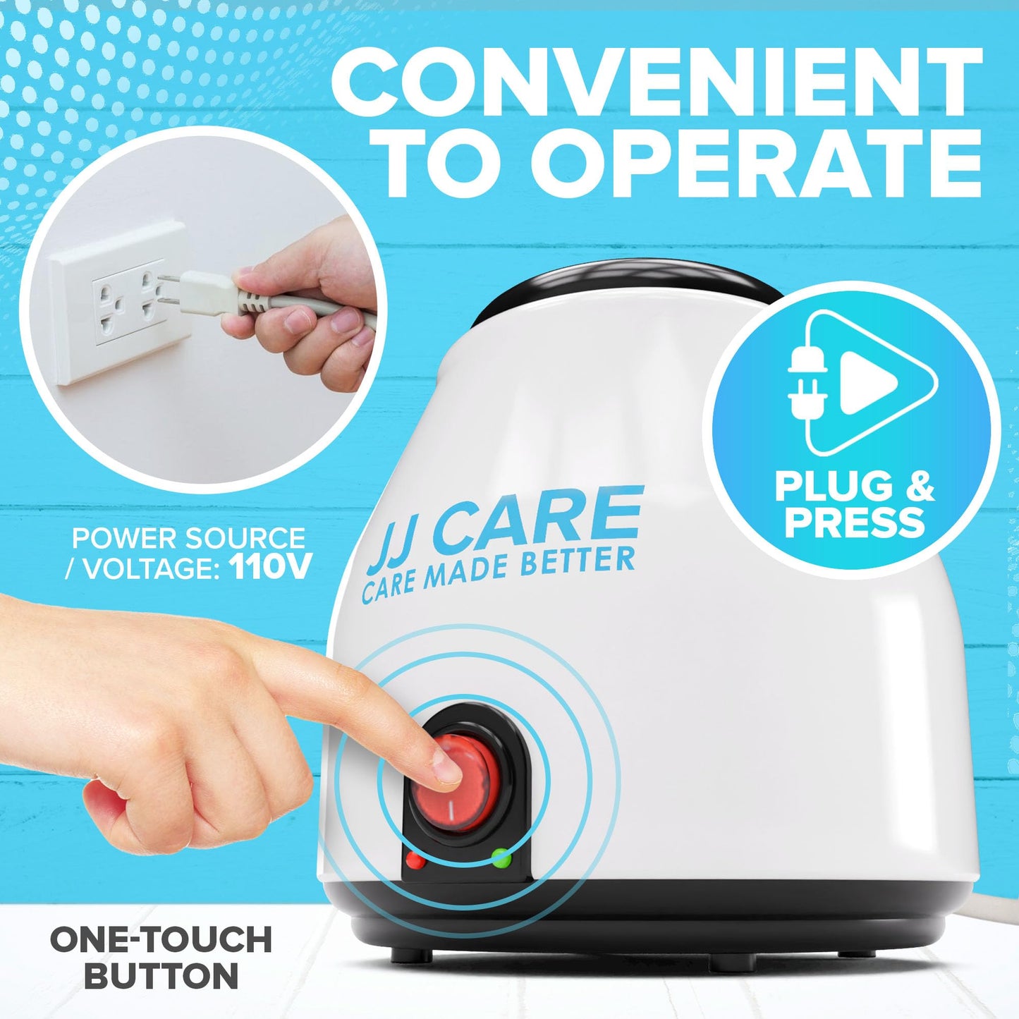 Lavender JJ CARE Nail Tool Sterilizer with Glass Beads | Implement Tweezer Disinfectant Container | Salon & Manicure Disinfectant Jar Small