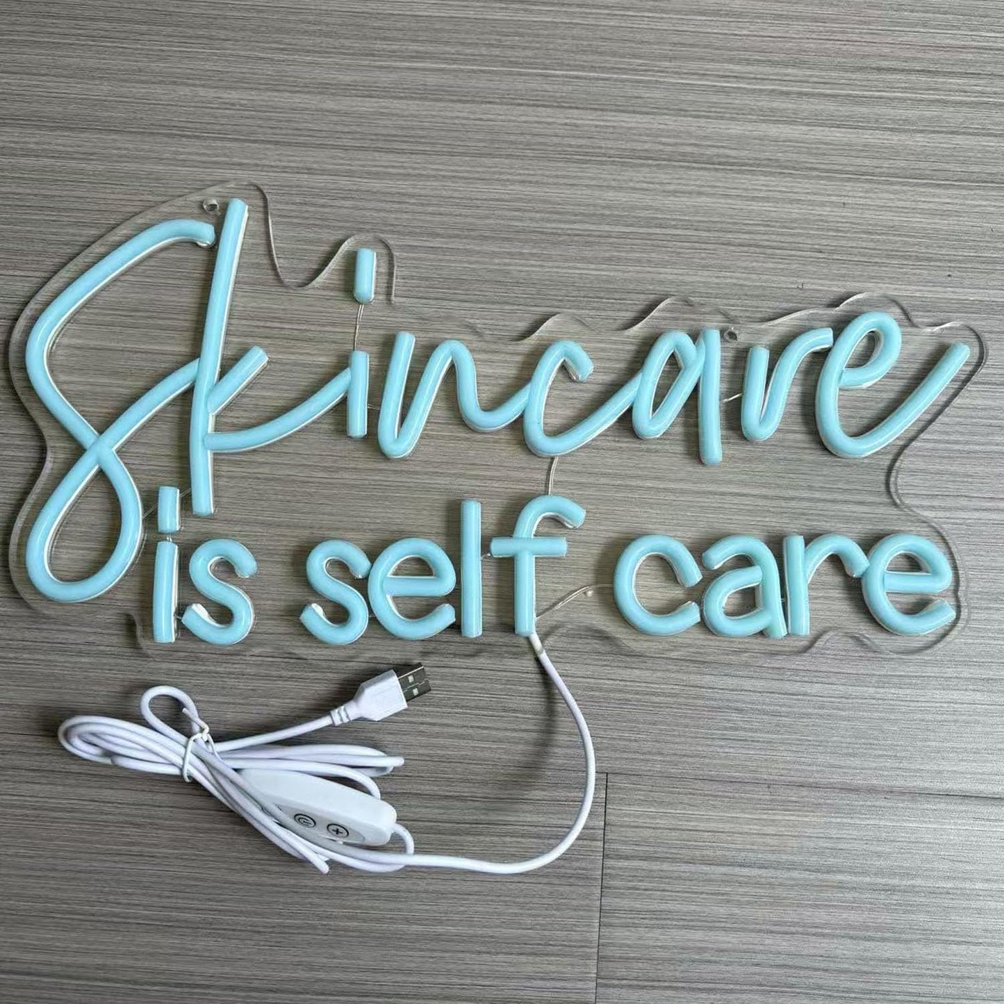 Dark Gray Skincare Is Self Care Neon Sign,Beauty Room Neon Decor,Spa Salon Neon Lights,Esthetics Salon Wall Light,Esthetician Wall Decor,Skincare Wall Sign