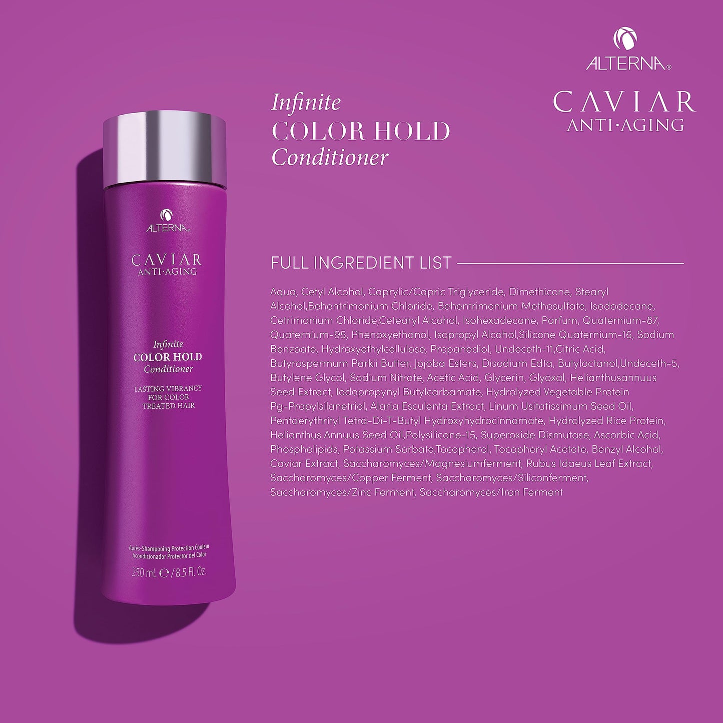 Violet Red Alterna Caviar Anti-Aging Infinite Color Hold Conditioner | For Color Treated Hair | Minimizes Color Fade | Sulfate Free, 8.5 Fl. Oz.